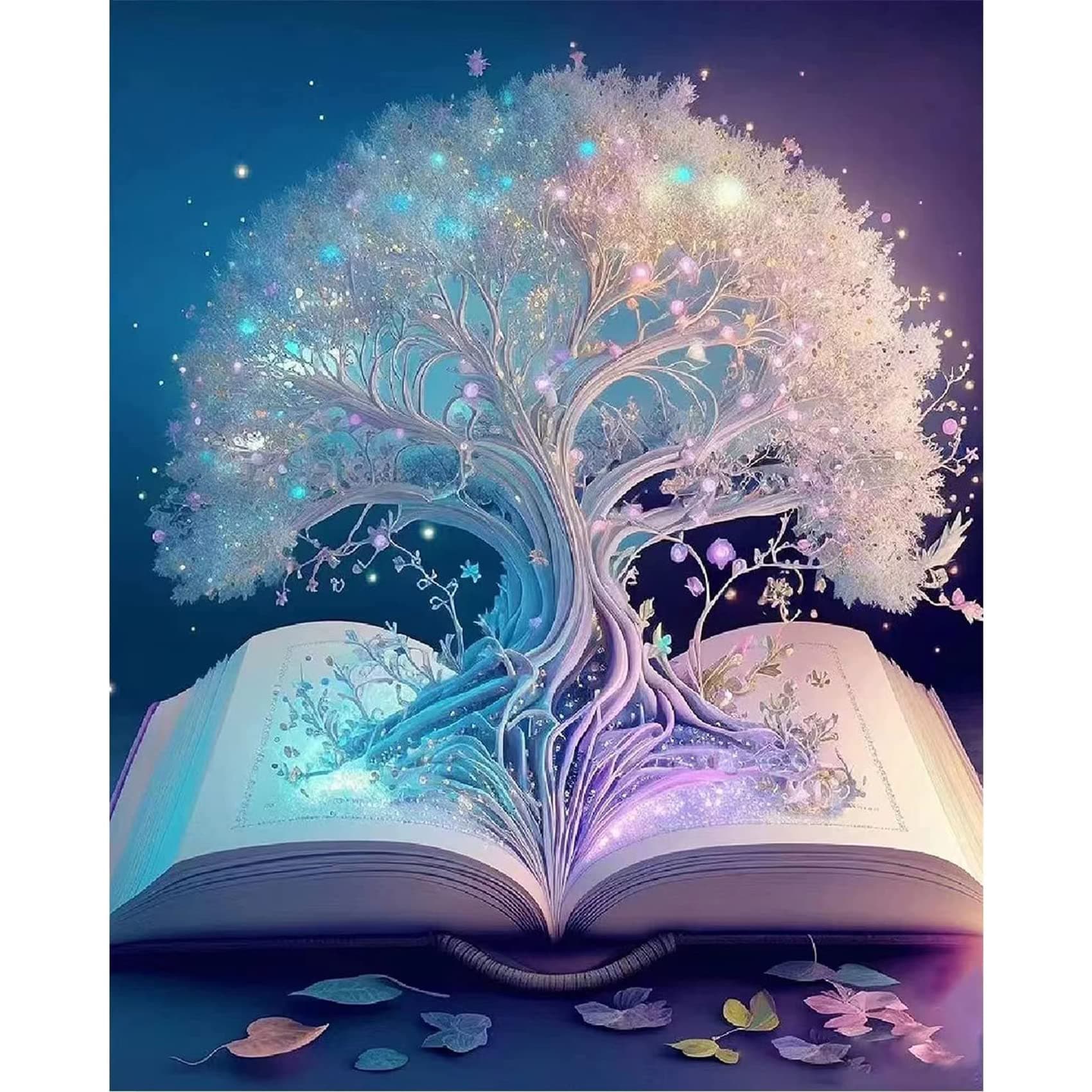 Aestalrcus Tree of Life Paint by Number for Adults Canvas,Acrylic Paint by Numbers Kit for Adults,Tree of Life Adults Paint by Numbers Kits for Home Wall Decoration and Gifts 16x20inch