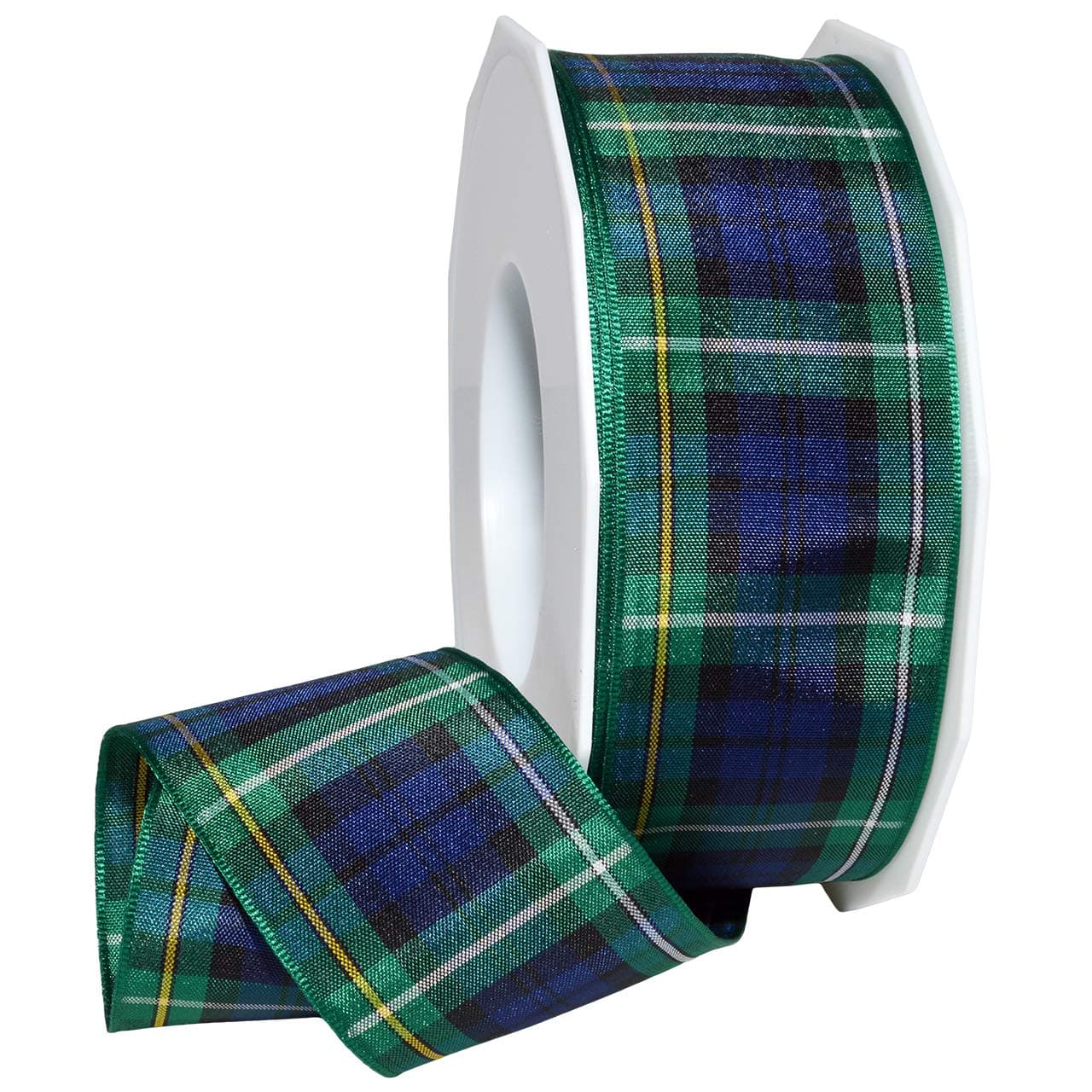 Morex Ribbon Edinburgh Ribbon, Scottish Heritage Family Colors, Christmas and Wedding Decorations, Plaid, 1.5 Inch by 27 Yards, Campbell