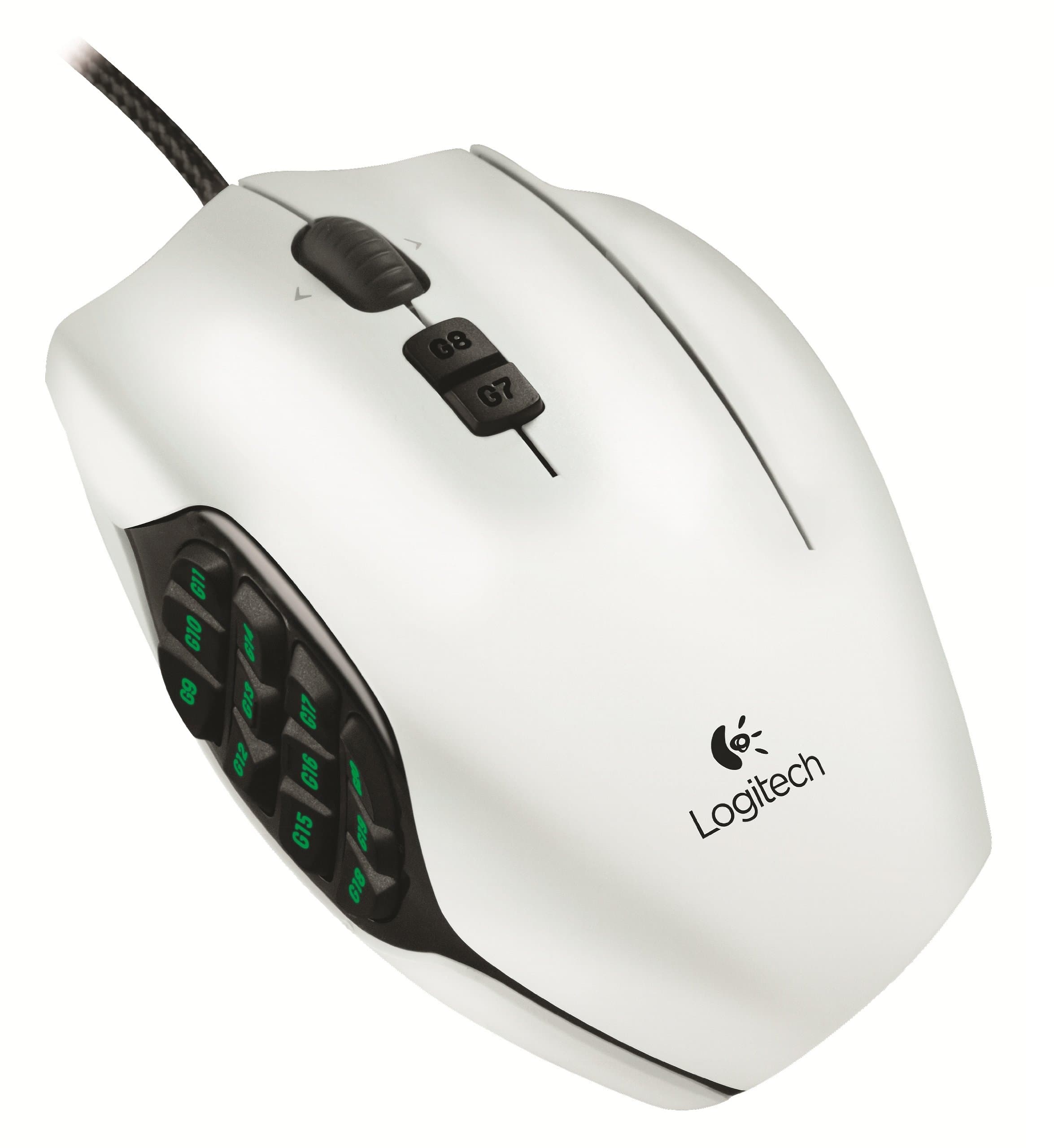 Logitech G600 MMO Gaming Mouse White