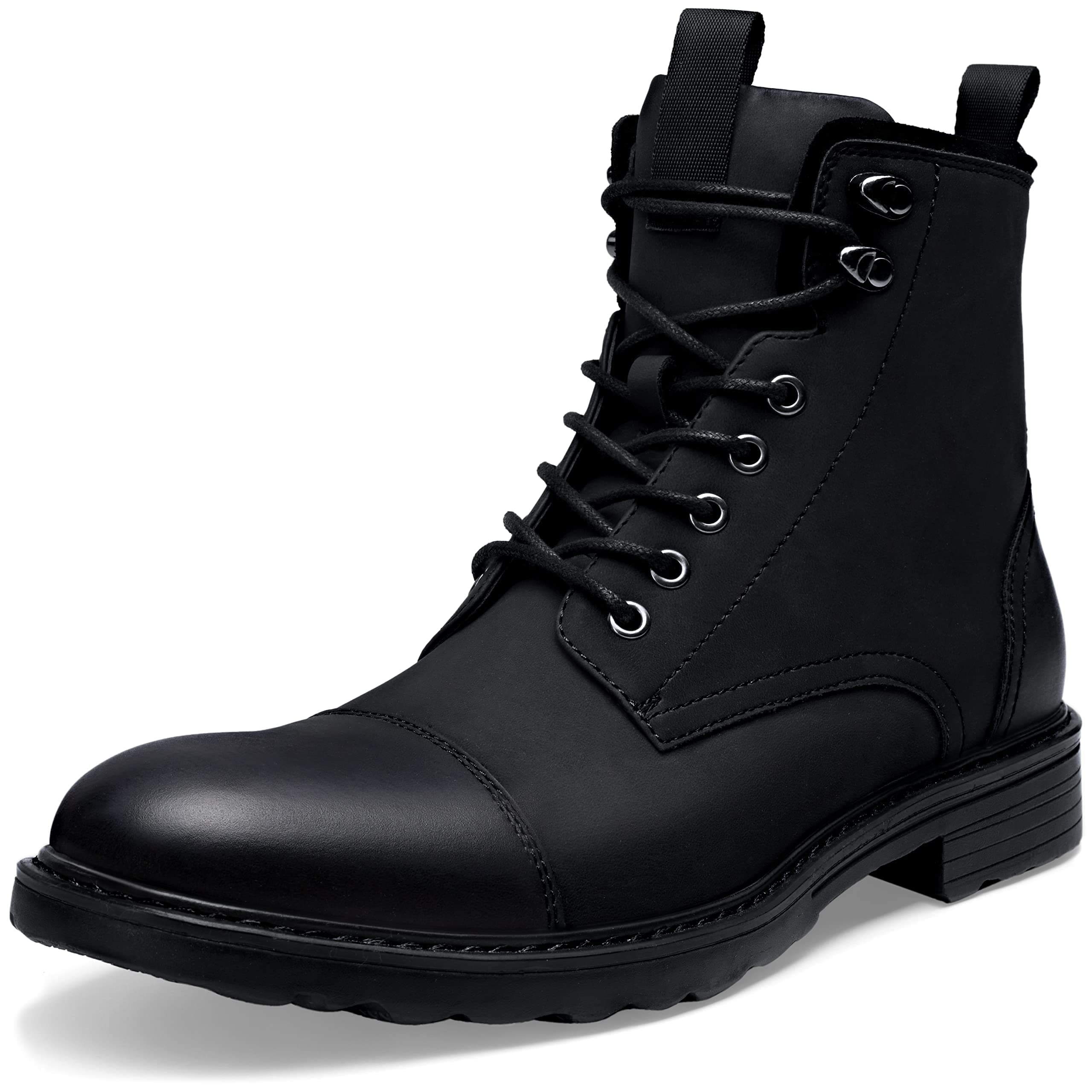 Mens Boots Motorcycle Casual Boots for Men Zipper Fashion Chukka Boots Mens