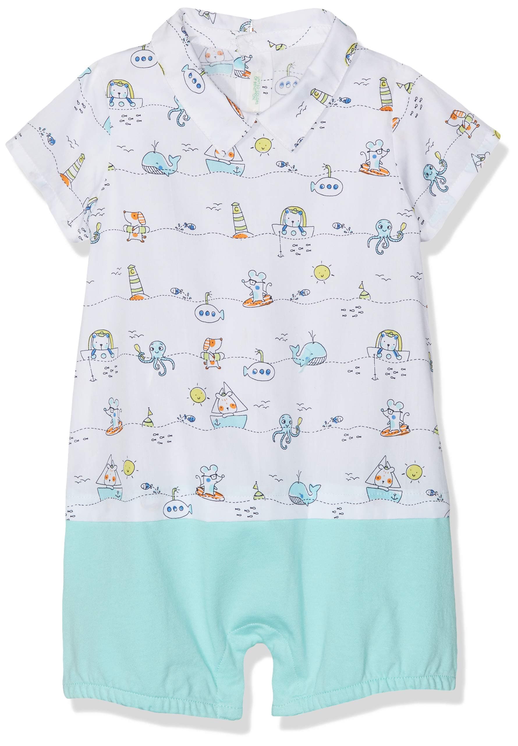 United Colors of Benetton Baby Boys' Overall Romper