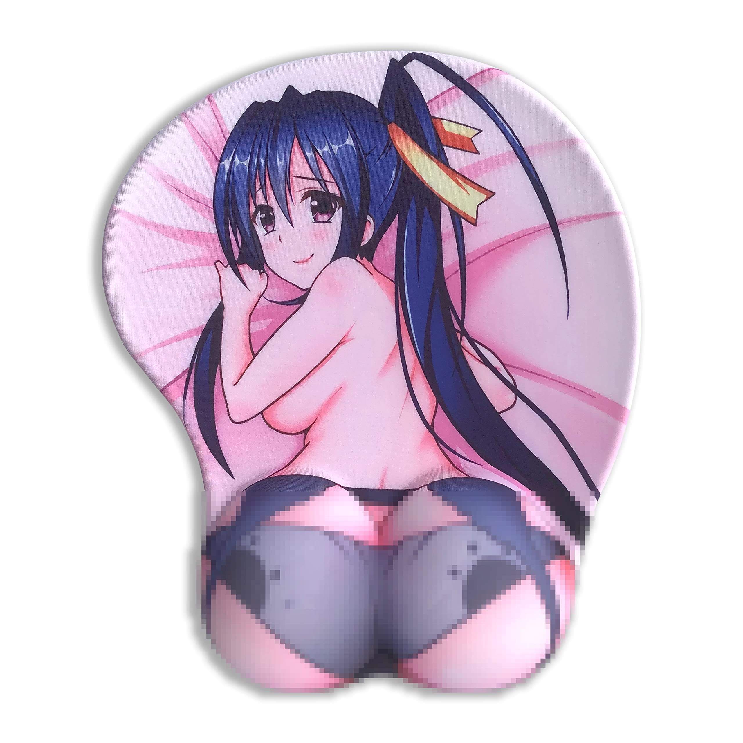 TUOTANG Anime High School DxD Character Himejima Akeno 3D Mousepads with Silicone Gel Wrist Rest Support Height 3.2 cm, Gray, 26x21x3.2 cm