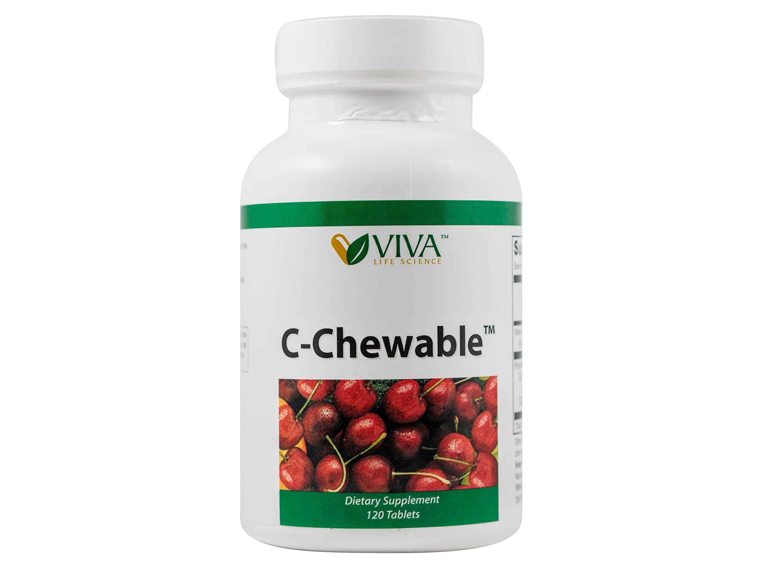 Viva Life Science-C-Chewable, 120 Tablets