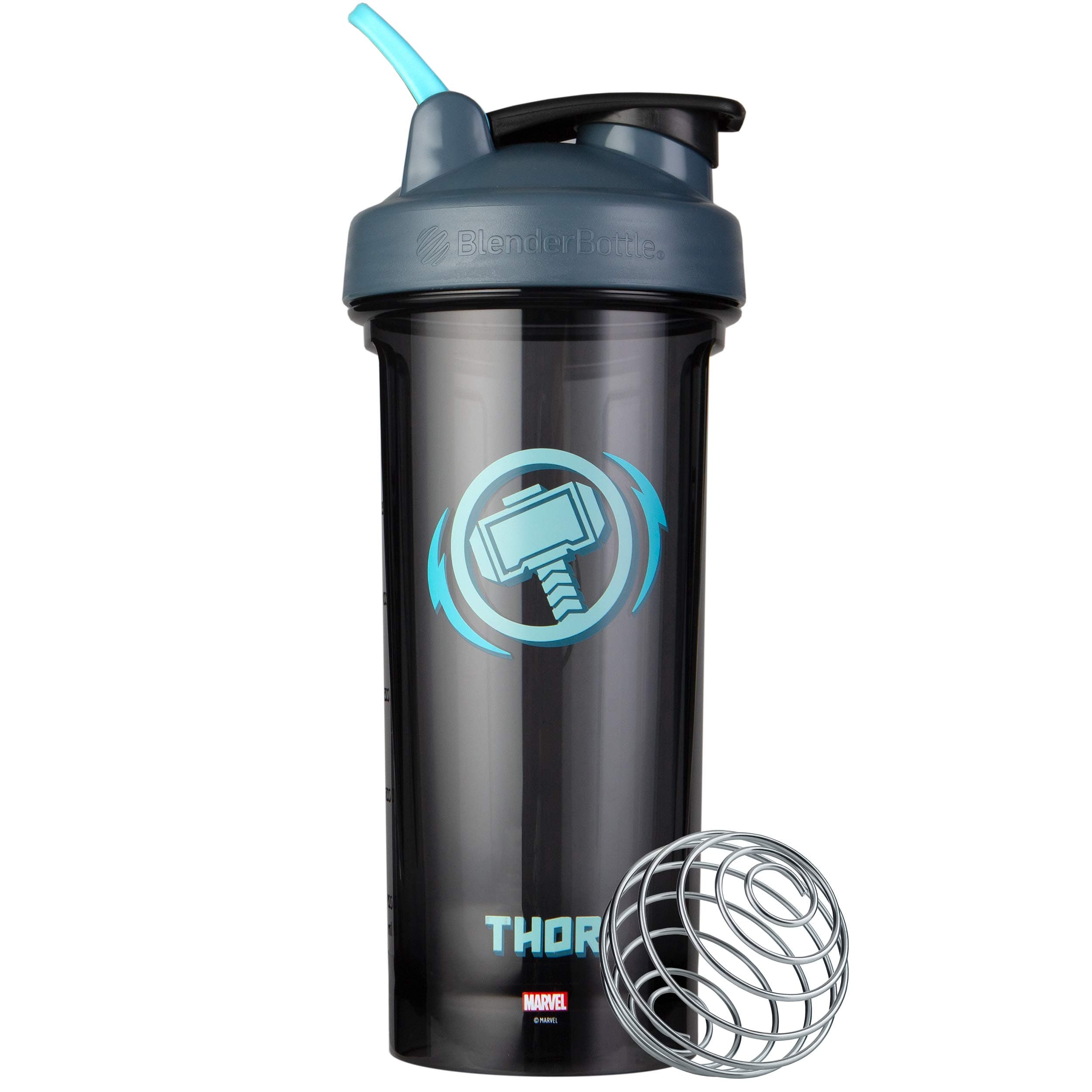 BlenderBottle Marvel Shaker Bottle Pro Series Perfect for Protein Shakes and Pre Workout, 28-Ounce, Thor Hammer