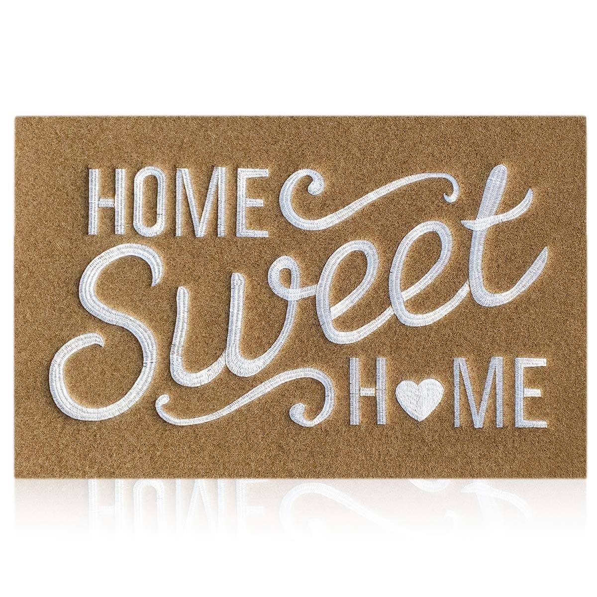 AAZZKANGBrown Welcome Mats for Front Door Home Sweet Home Door Mat Outdoor Indoor with Non Slip Rubber Backing Ultra Absorb Mud Easy Clean Heavy Duty Doormat