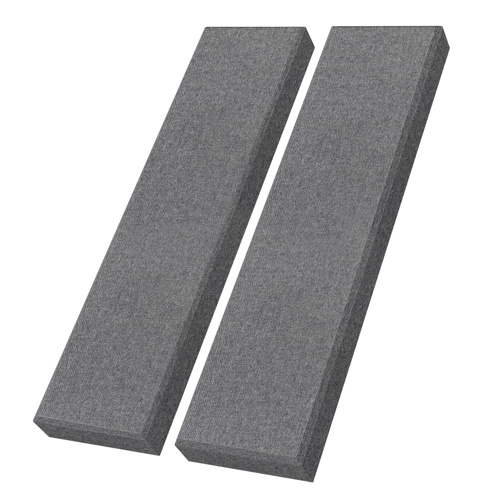2 PCS Fiberglass Acoustic Panels, 48x12x2 Inches Sound Absorbing Panels, Self-adhesive Sound Proof Panels for Studios, Office, Home Theater. (Heather)