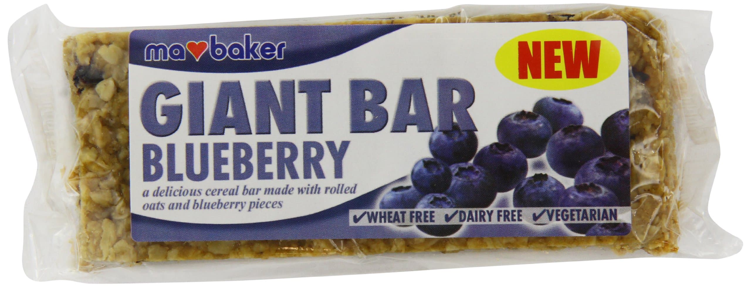 MA BAKER Giant Blueberry Bar 90g (PACK OF 20)