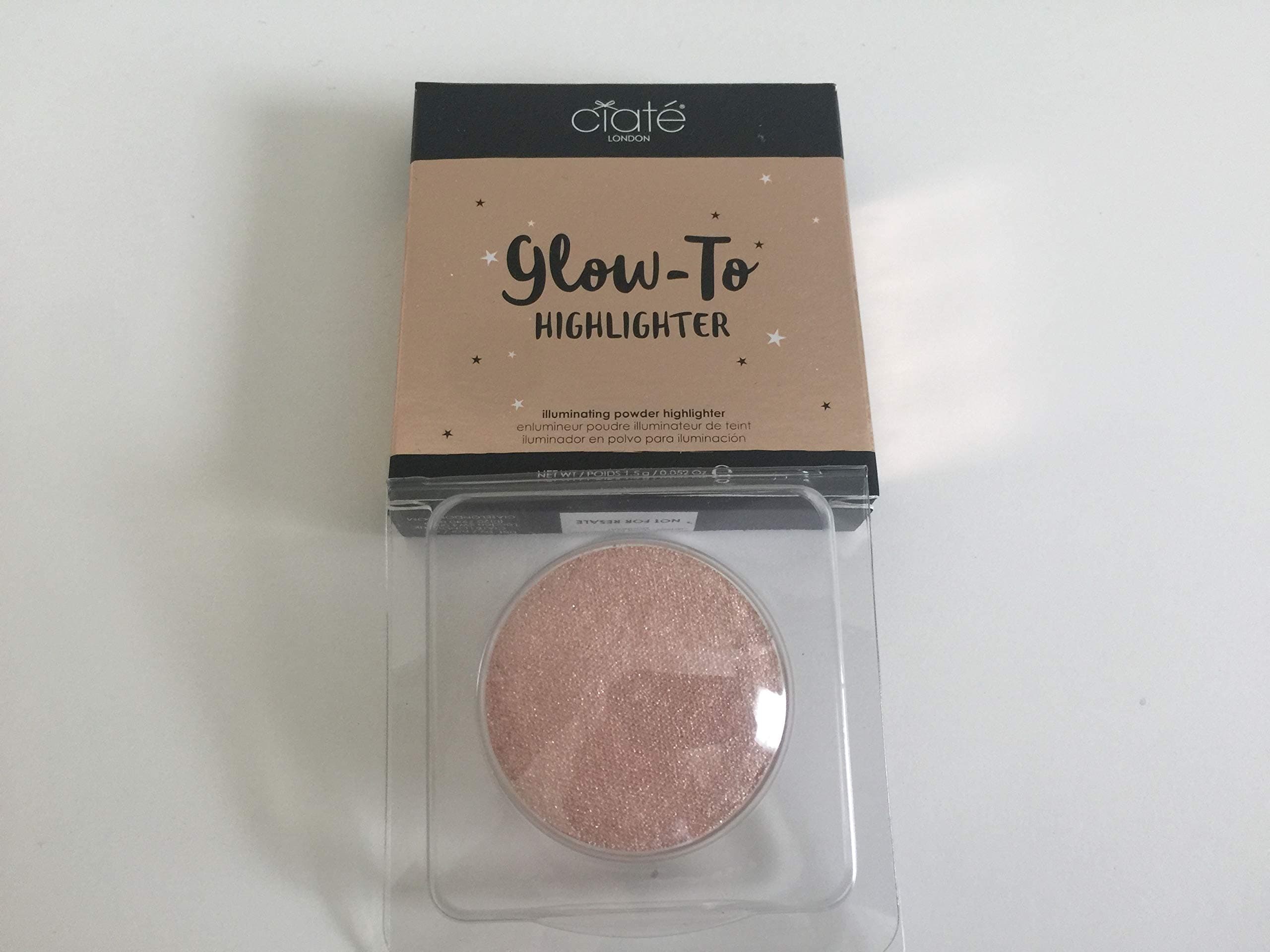 CIATE LONDON Glow-To Highlighter, Moondust- pink, Mini.1540ml