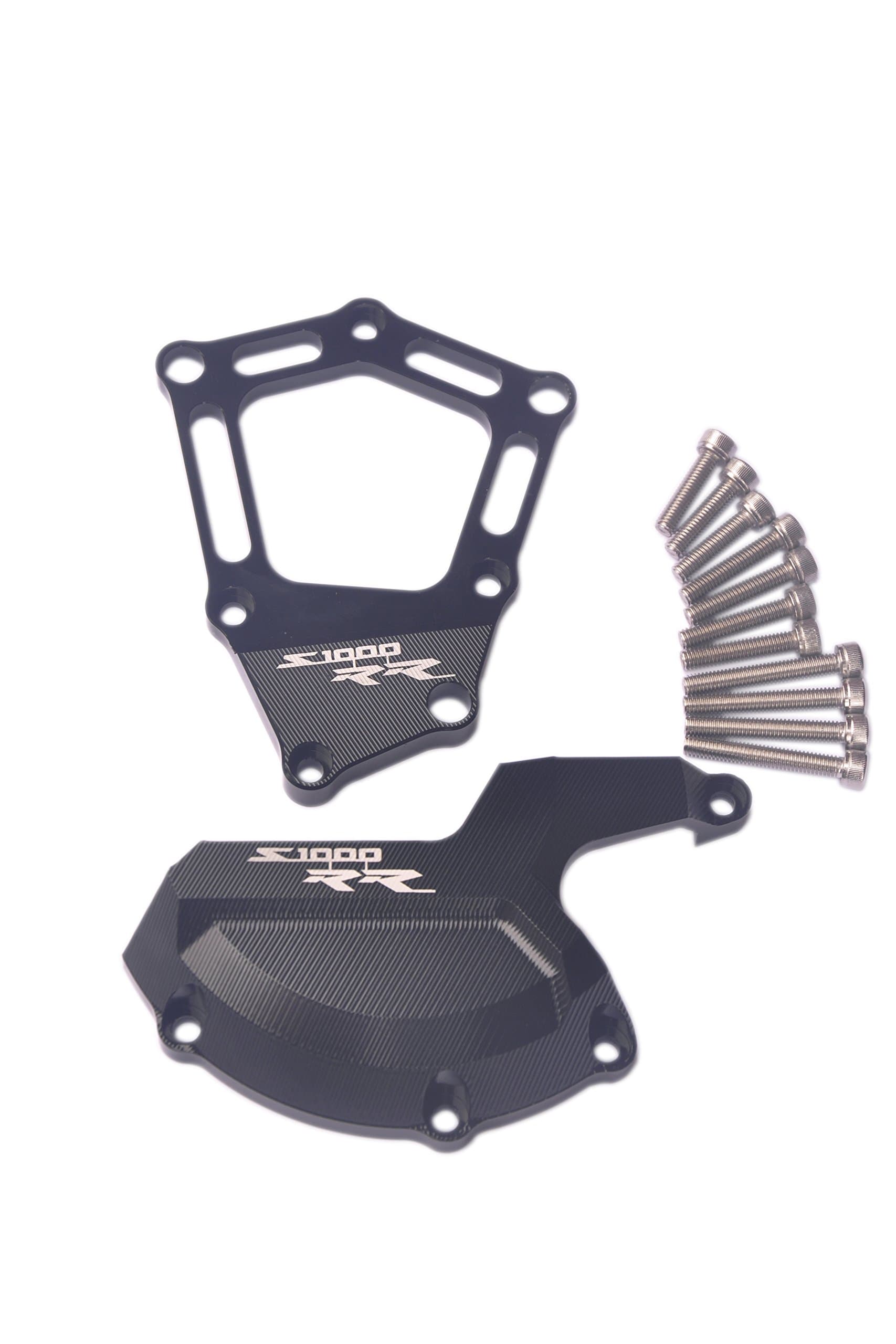 Motorcycle CNC Engine Stator Cover Left&Right Crash Slider protector For BMW S1000R S1000RR HP4 K42 K46 2009-2015 Set (Black)