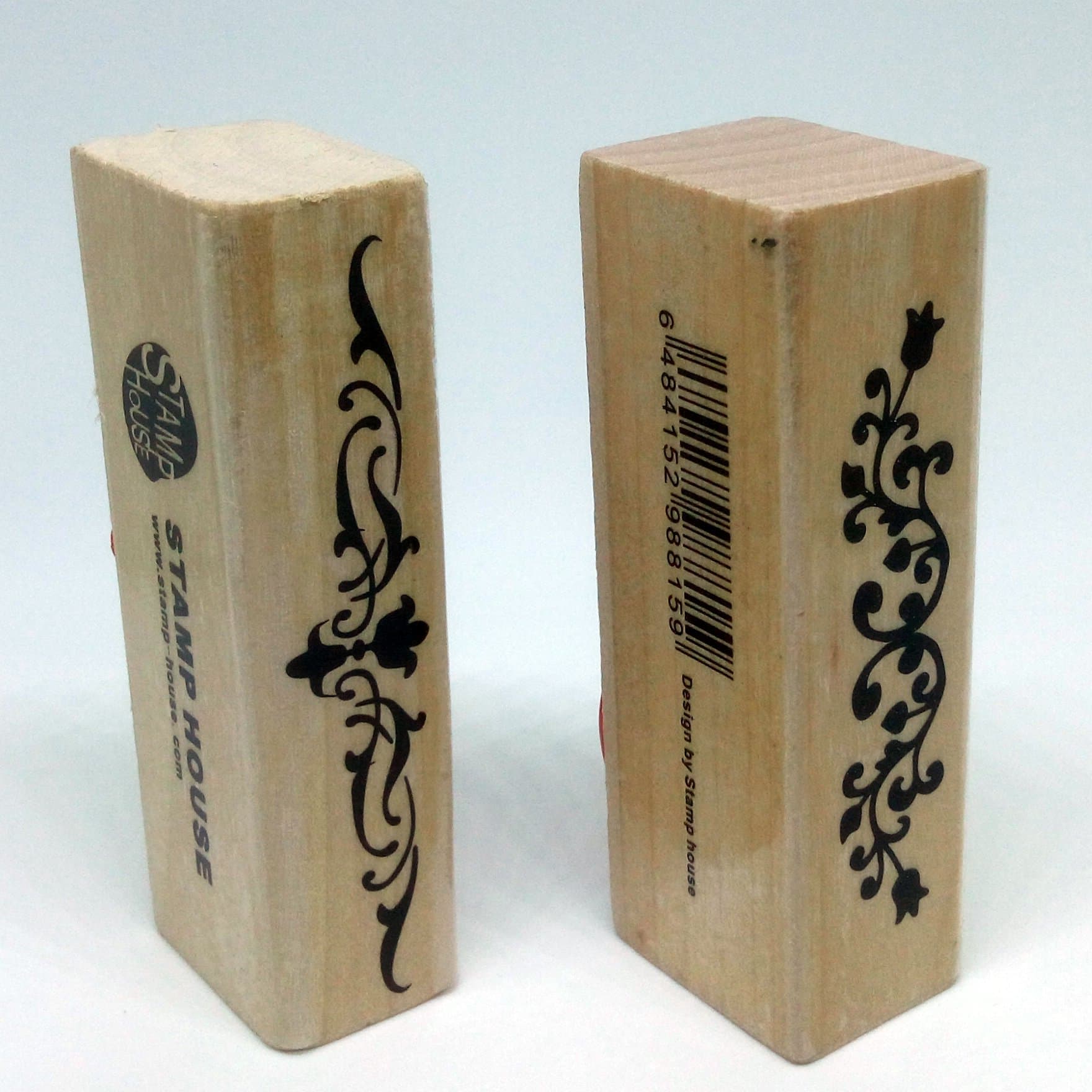 Bufferman Rubber Stamp House Scrap Booking Stamps, Pack of 2