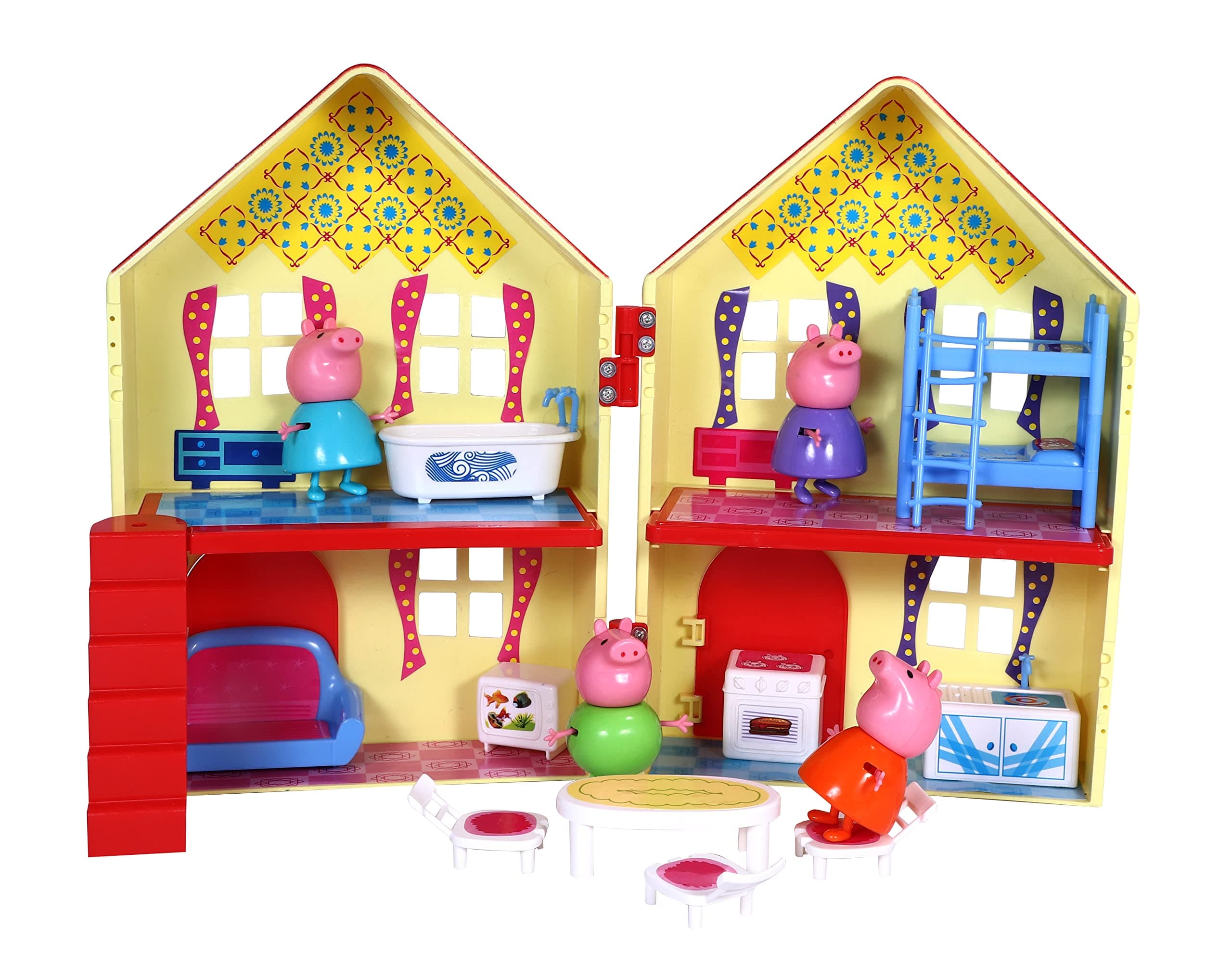 Toyzone The Pig House-Doll House| Girls Toys|Grand Villa House |Family Doll House|Barbie Doll House|Role Play Set| Doll House with Furniture| Doll House Play Set for Kids|