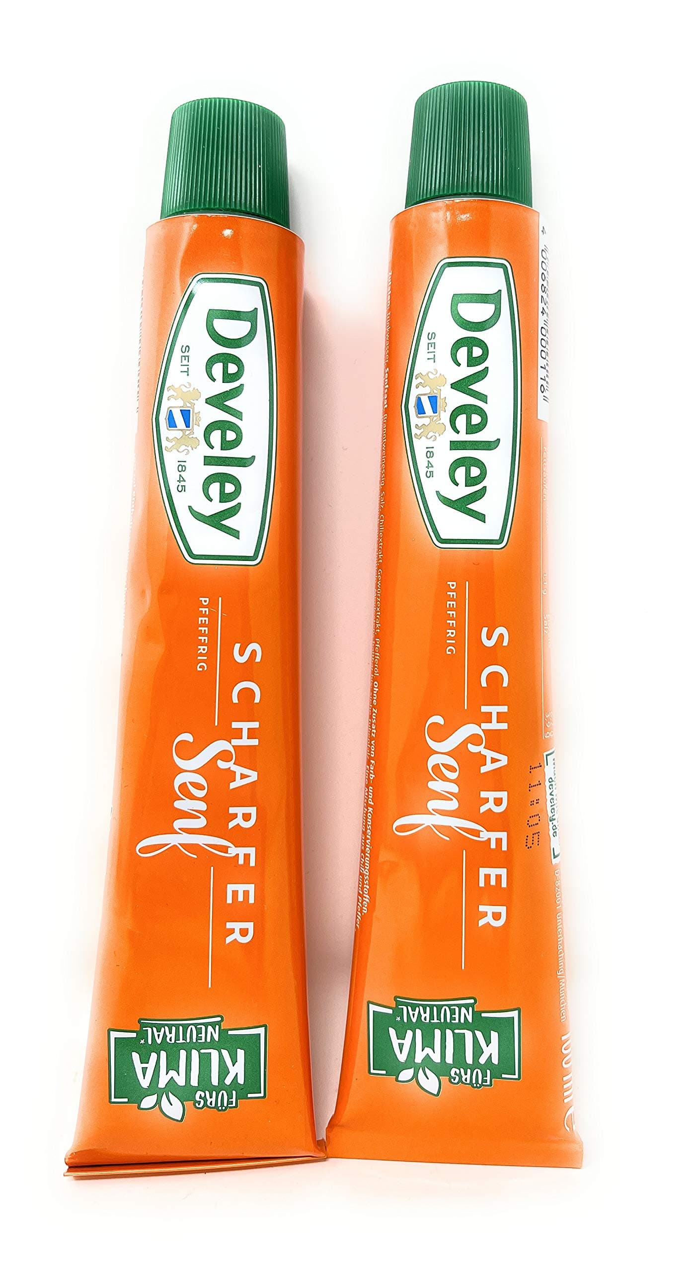 DeveleyHot Tube Mustard Imported German Gourmet Mustard, Gourmet 2 Pack 6.76 Ounce