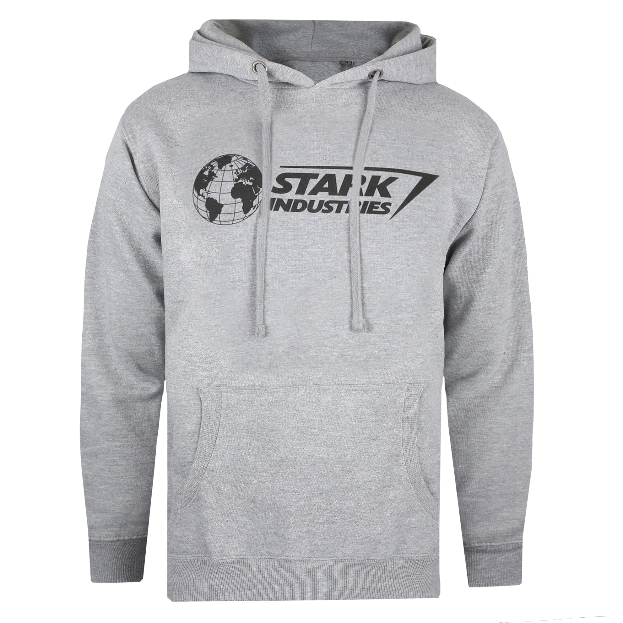 Cotton Soul Marvel Stark Industries Iron Man Mens Hoodie, Heather Grey