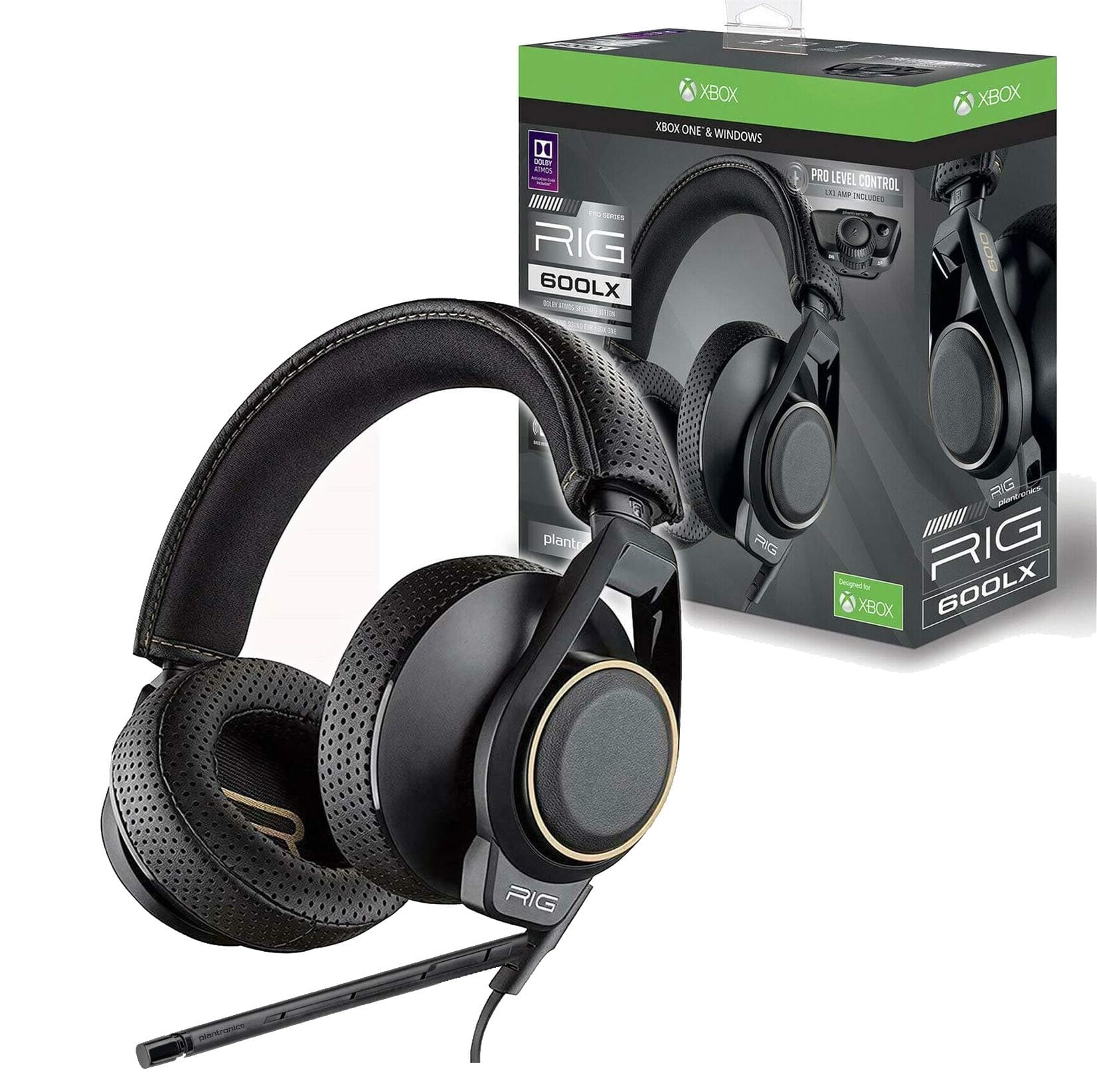 Plantronics RIG 600LX LX1 Dolby Atmos High Fidelity Gaming Headset for Xbox One