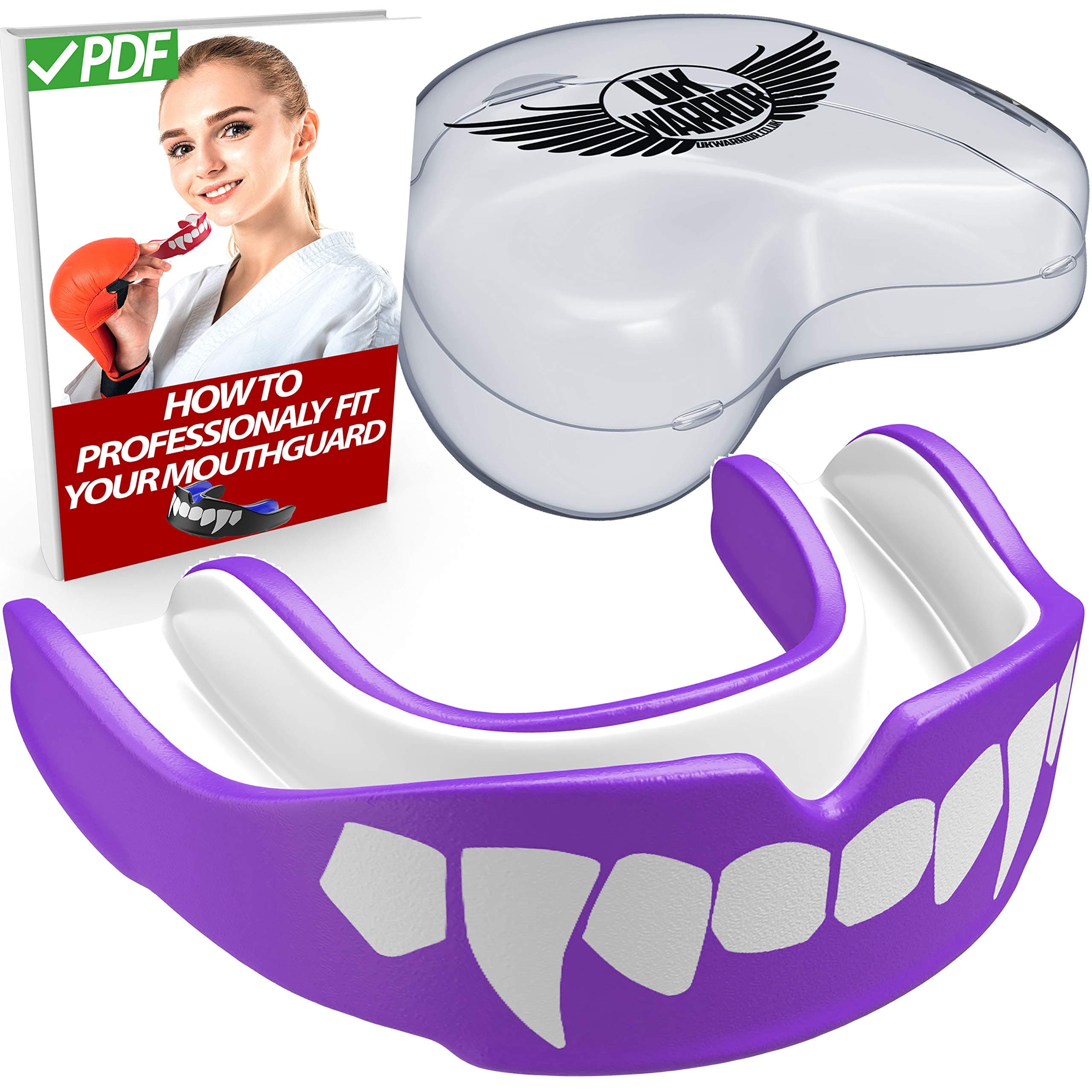 Vampire Mouth Guard Gumshield Guard Contact Sports Gum Shield Rugby Boxing Hockey Kickboxing MMA Judo Karate Fits Adult & Children