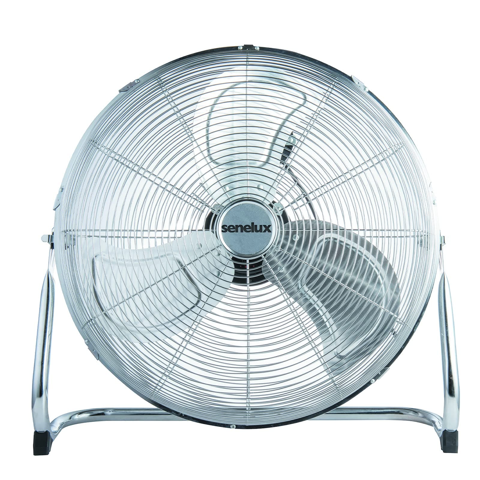 Floor Fan - Chrome Gym Fan - Electric Portable Cooling Fan for Home/Gym/Office Use - 3 Speed Settings with Tilting Feature - High Velocity Cold Air Circulator