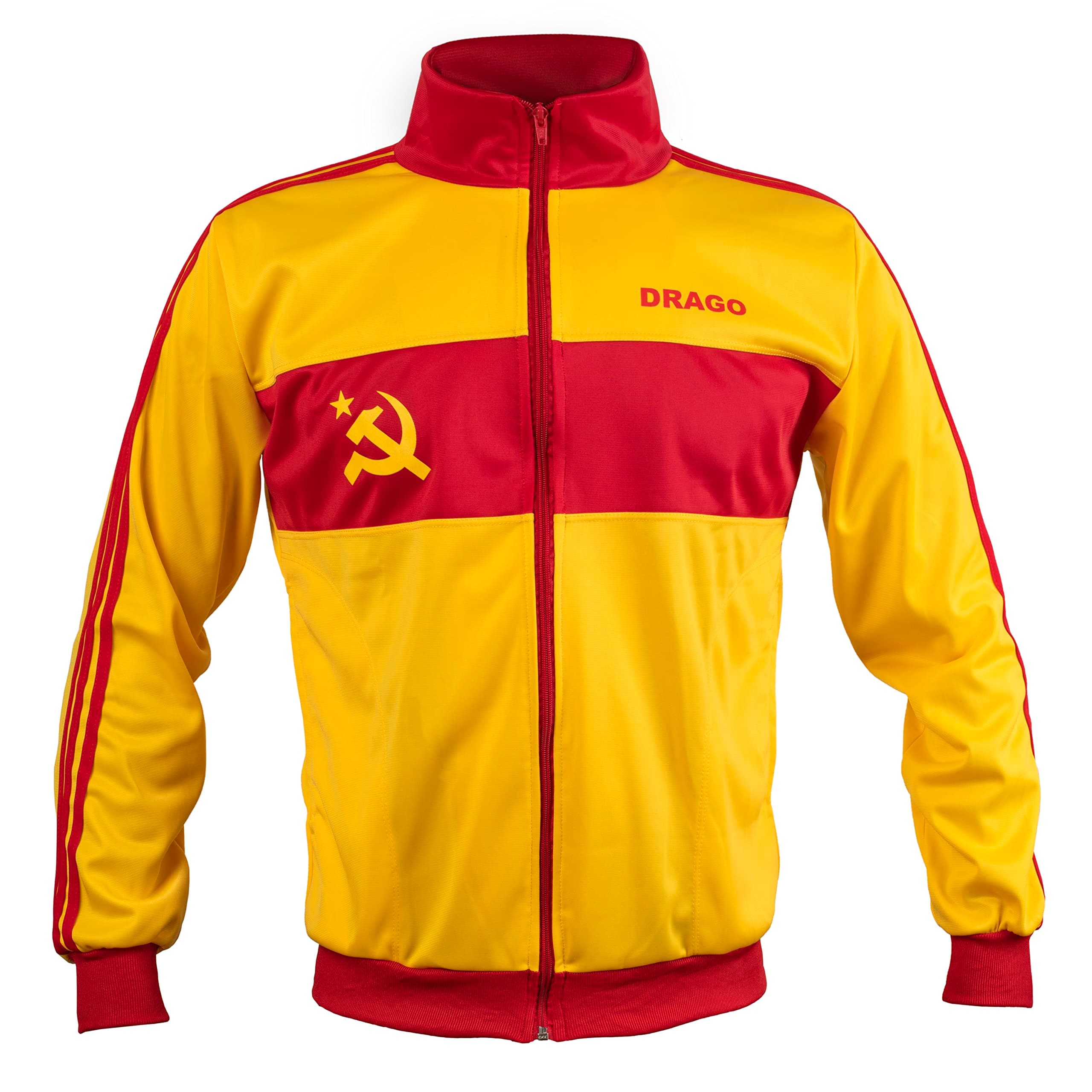 Soviet Union CCCP USSR Ivan Drago Track Sport Jacket Retro Boxer Men Top Zipped Men