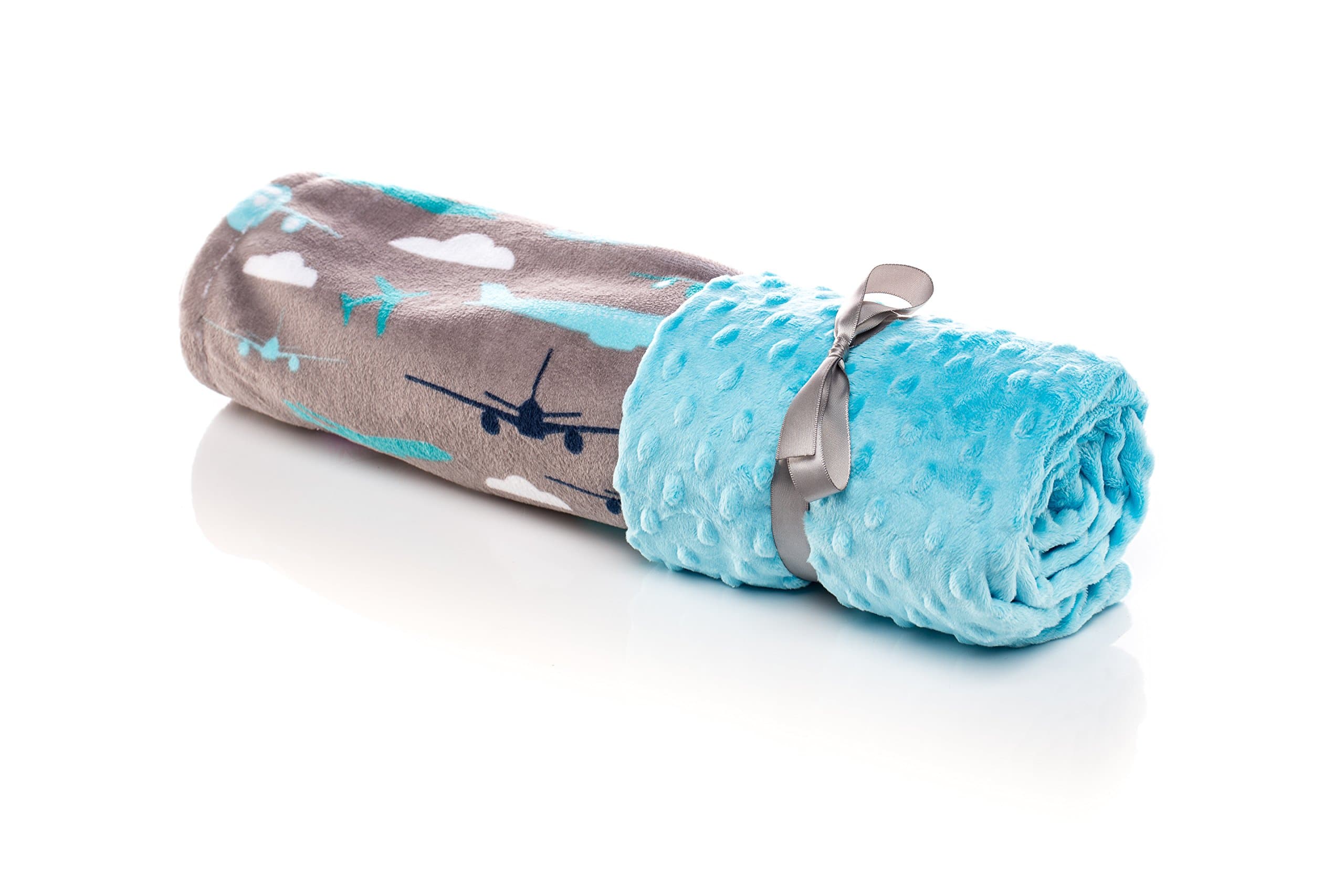 Elonka Nichole Baby Boy Original Mimi Receiving Blanket, Airplanes