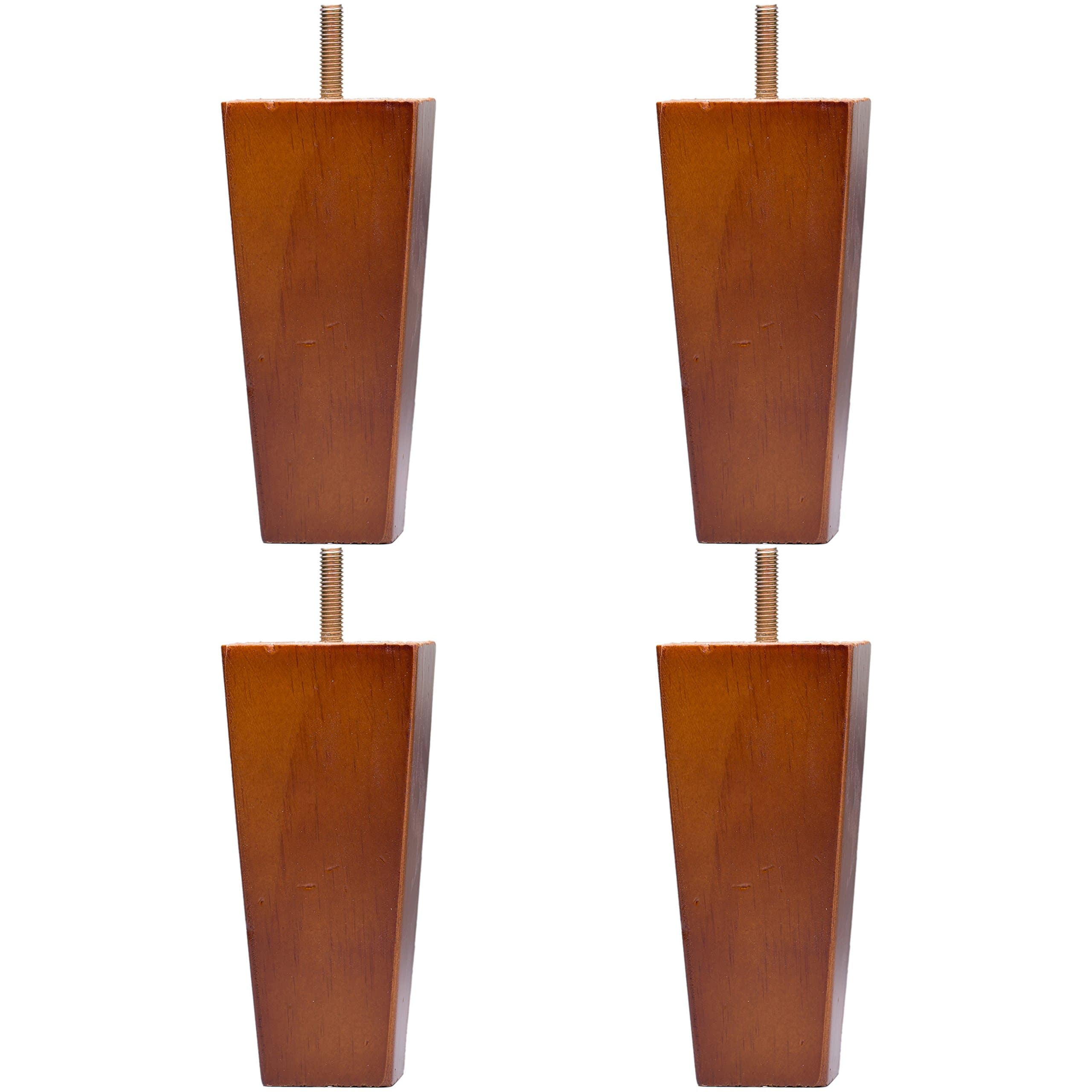 Lupan Sofa Legs Set of 4, 5" Solid Wood Tapered Furniture Sofa/Chair/Couch Replacement Legs