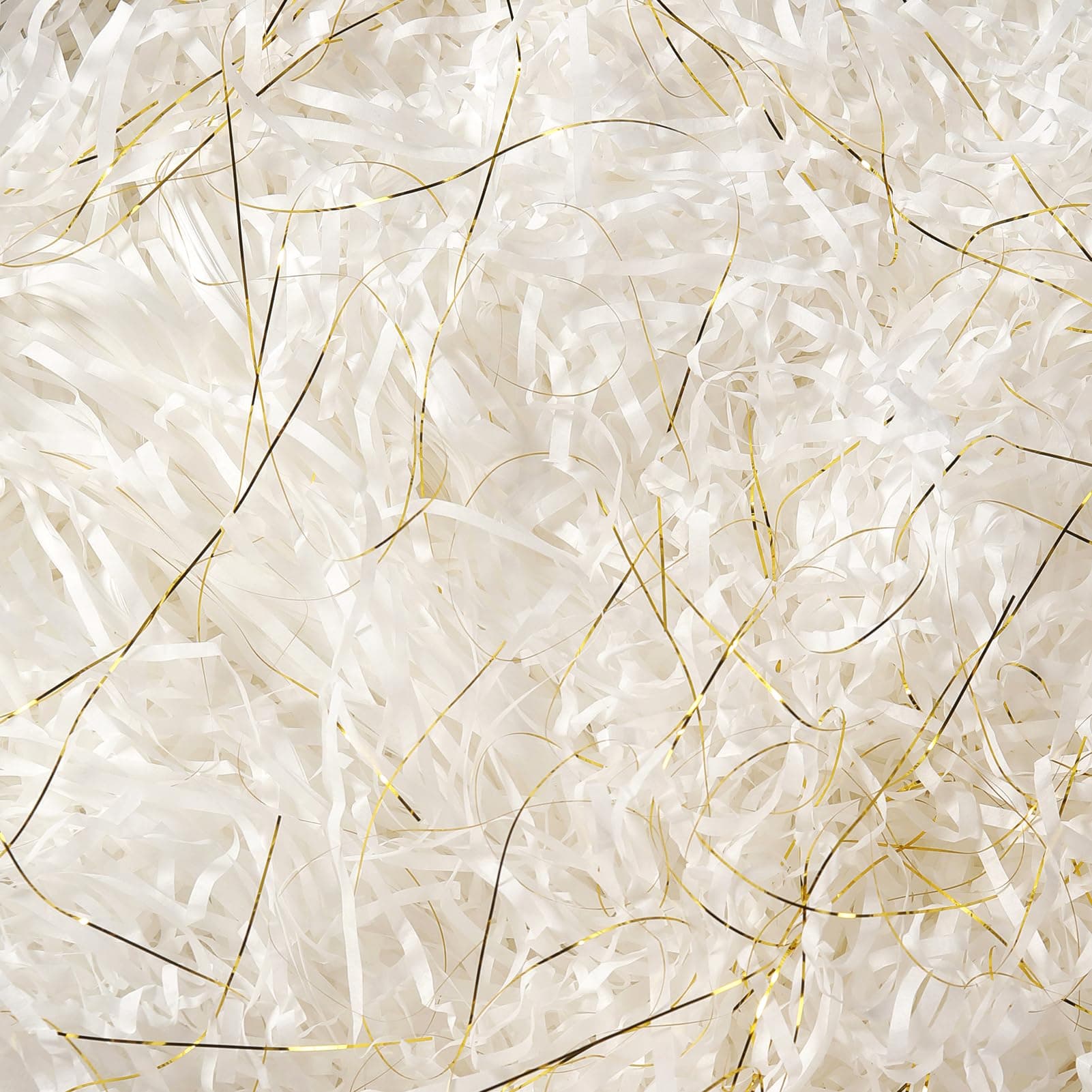 ENOCENT 200G White Shredded Tissue Paper Packaging Filler for Gift Boxes and Bags, Ideal Hamper Filling and Stuffing Suitable for All Occasions