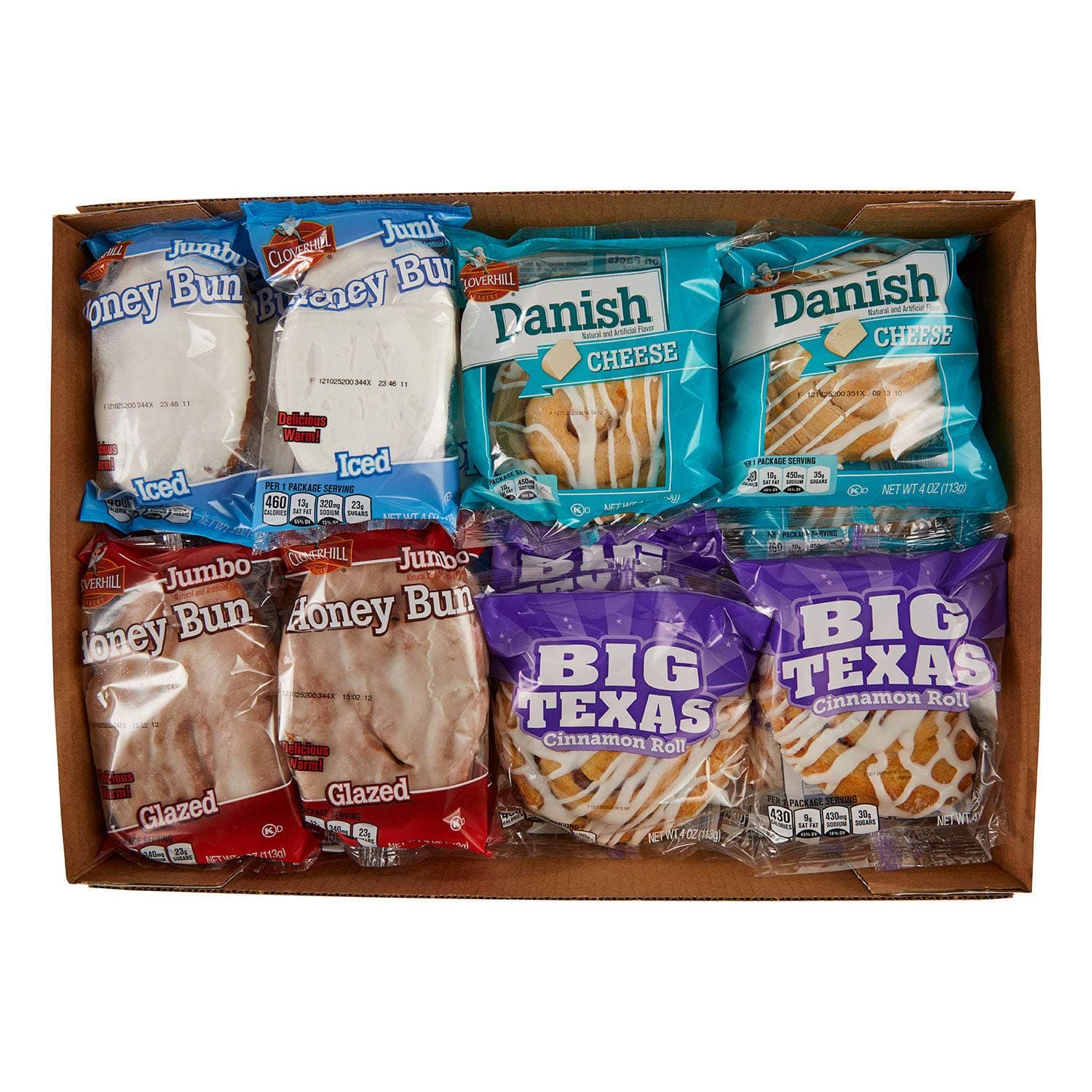 Bakery Ultimate Danish and Honey Bun Variety Pack by Cloverhill