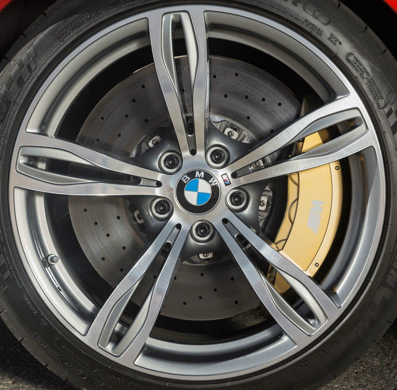 BMW F10 M5 OEM Genuine Style 343 20" M5 M Double Spoke Forged Wheels Silver