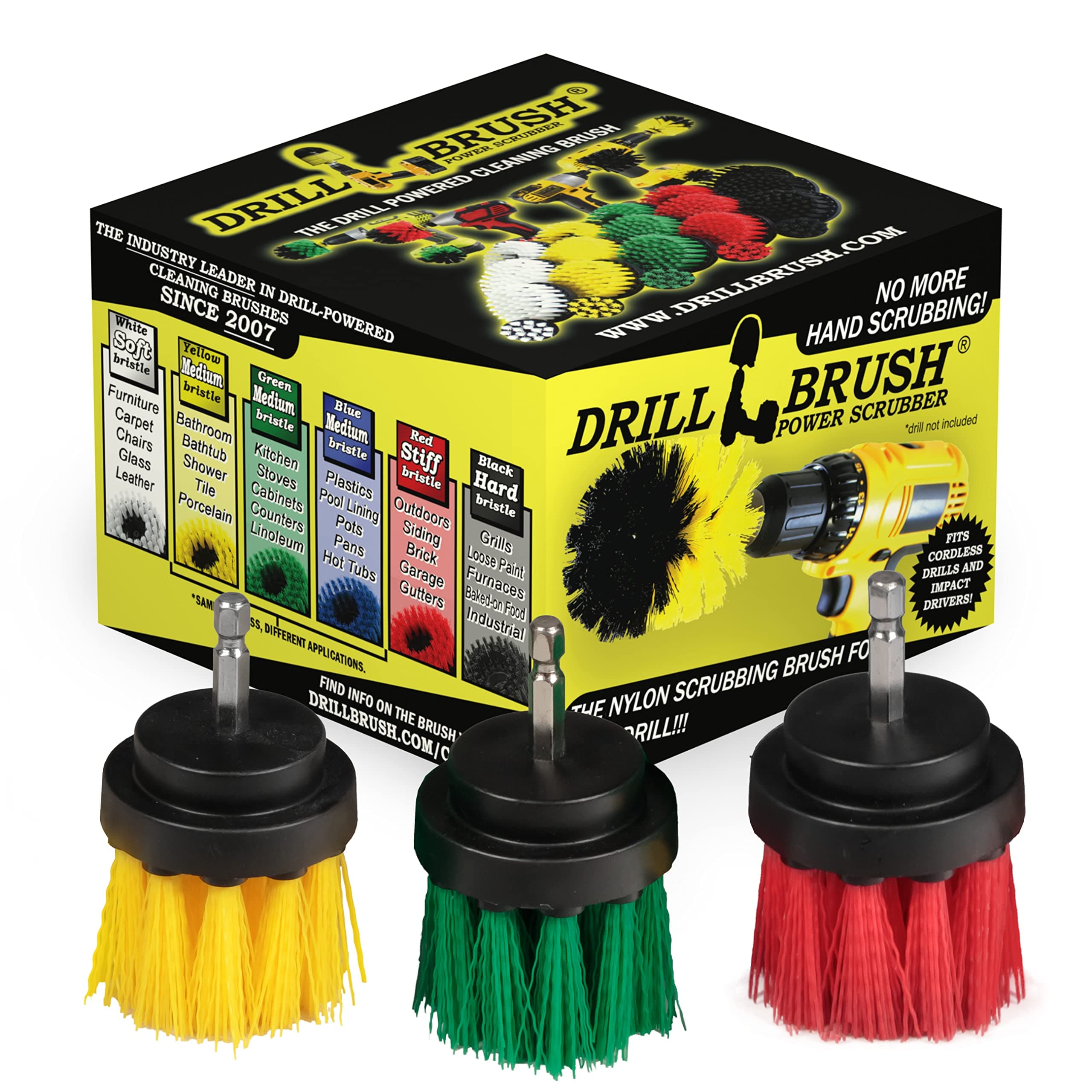 Kitchen Accessories - Drill Brush - Grout Cleaner - 2-inch Diameter Multi-Purpose Spin Brush Kit - Garden Statues - Bird Bath - Granite Cleaner - Bathroom Accessories - Shower Curtain - Baby Bath Tub