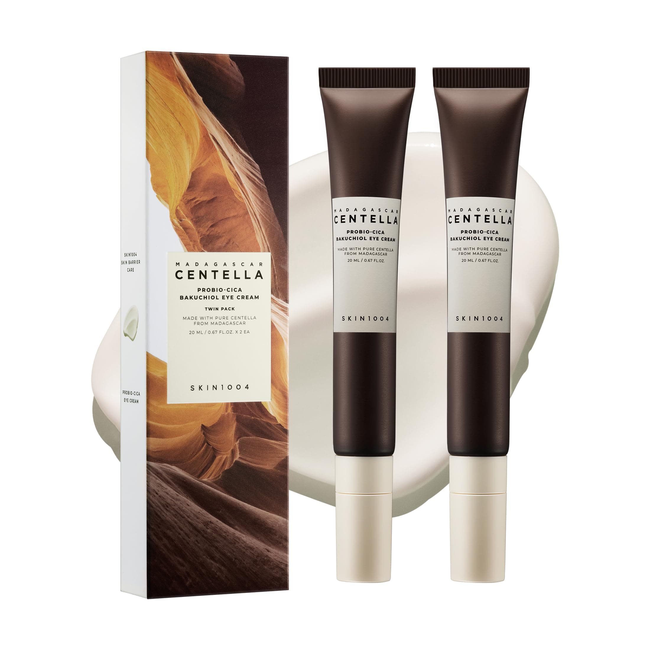 SKIN1004 Centella Probio-Cica Bakuchiol Eye Cream, Korean Eye Cream for Fine Lines with Centella, Hydrating Eye Treatment for Under Eye Area, Retinol Alternative, Korean Skin Care, 0.67 fl.oz / 20ml