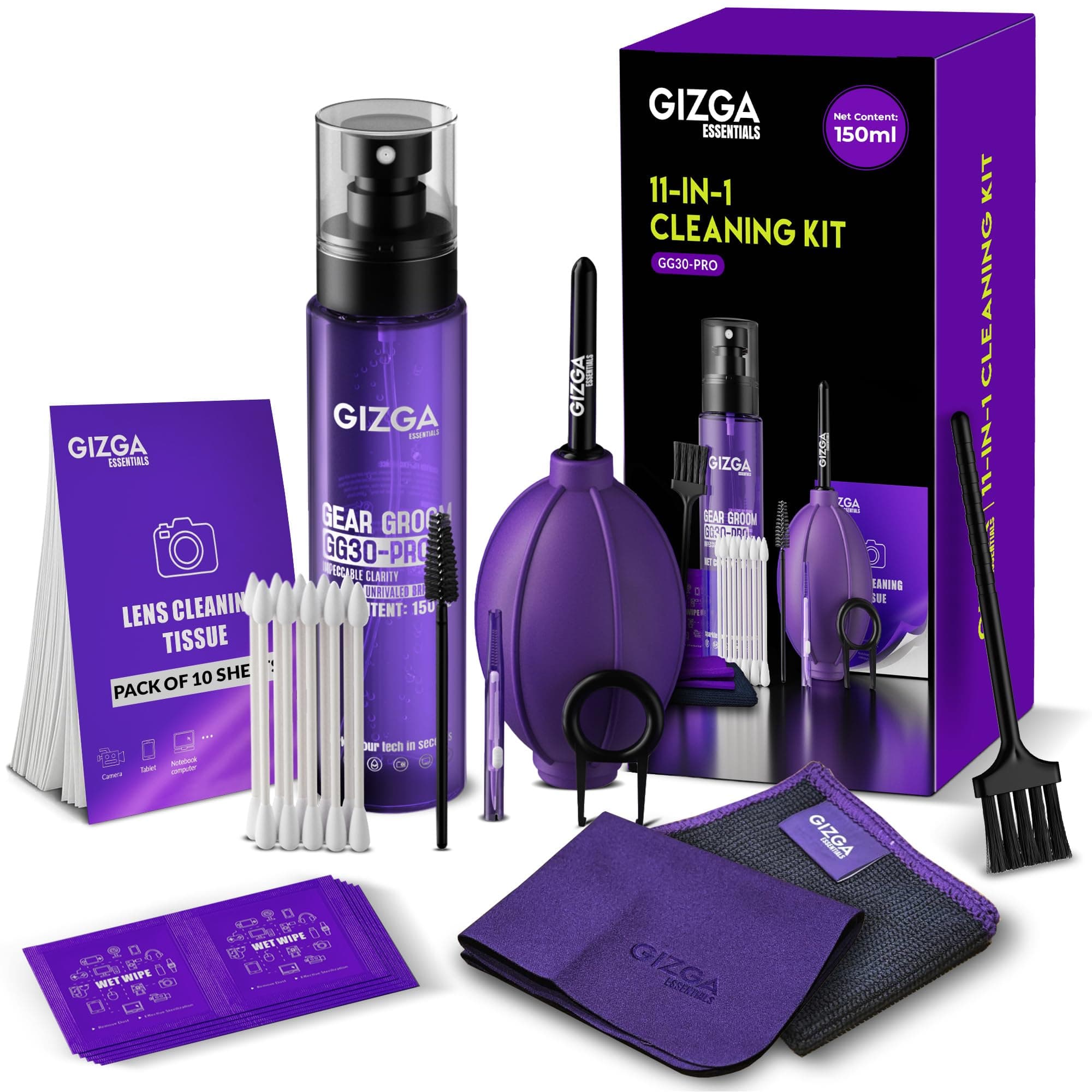 GIZGA ESSENTIALS GZ-CK-104 Professional 6-in-1 Cleaning Kit