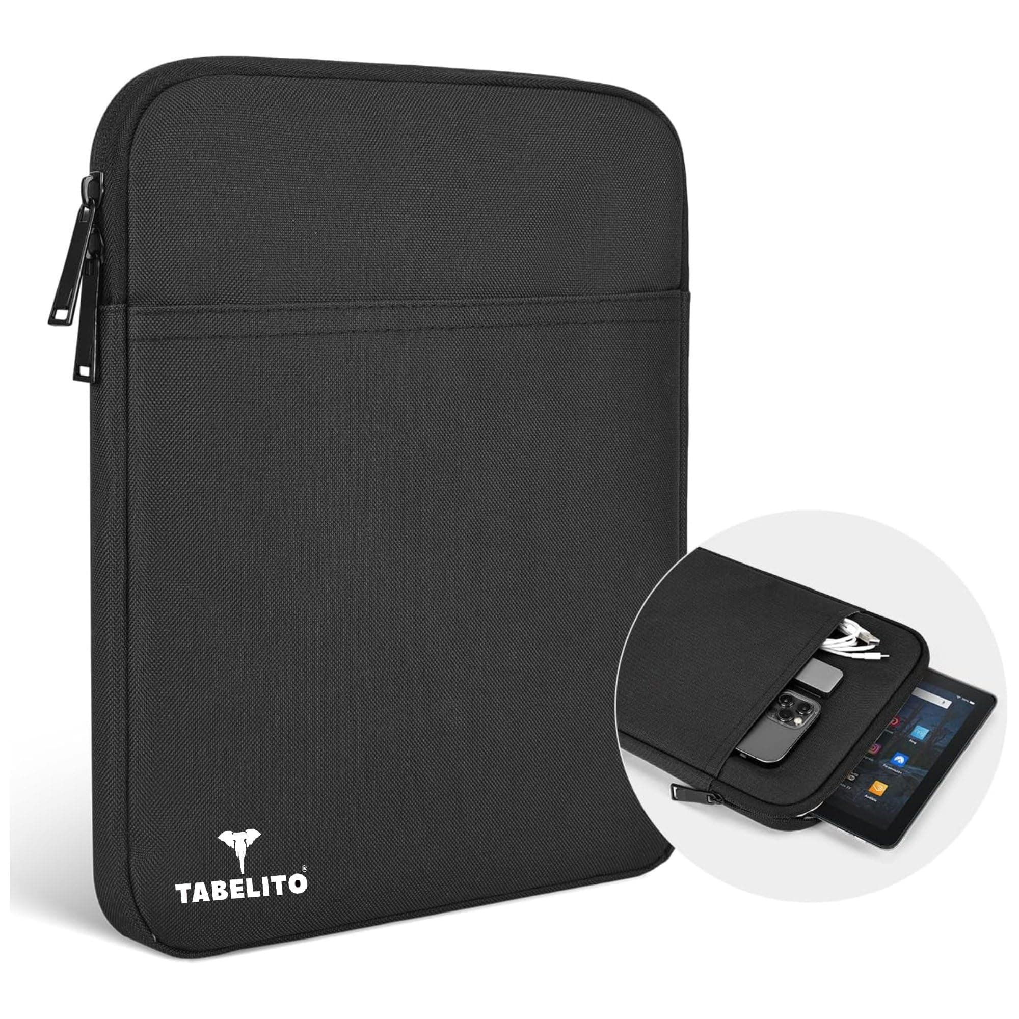 Tabelito Tablet Sleeve Bag Water-Resistant Case Cover Fits Upto 11.6 inch Tablets for Samsung/Lenovo/Galaxy Tab A9 Plus/S8/S9/Realme Pad/Honor Pad X9/Xiaomi Mi pad 6/Redmi Pad/Oneplus Pad(Black)