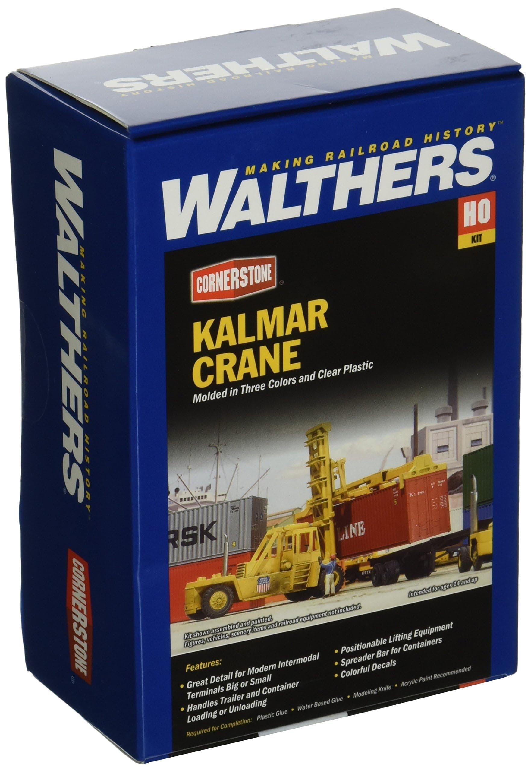 Walthers HO Scale Model Kalmar Intermodal Container Crane Kit