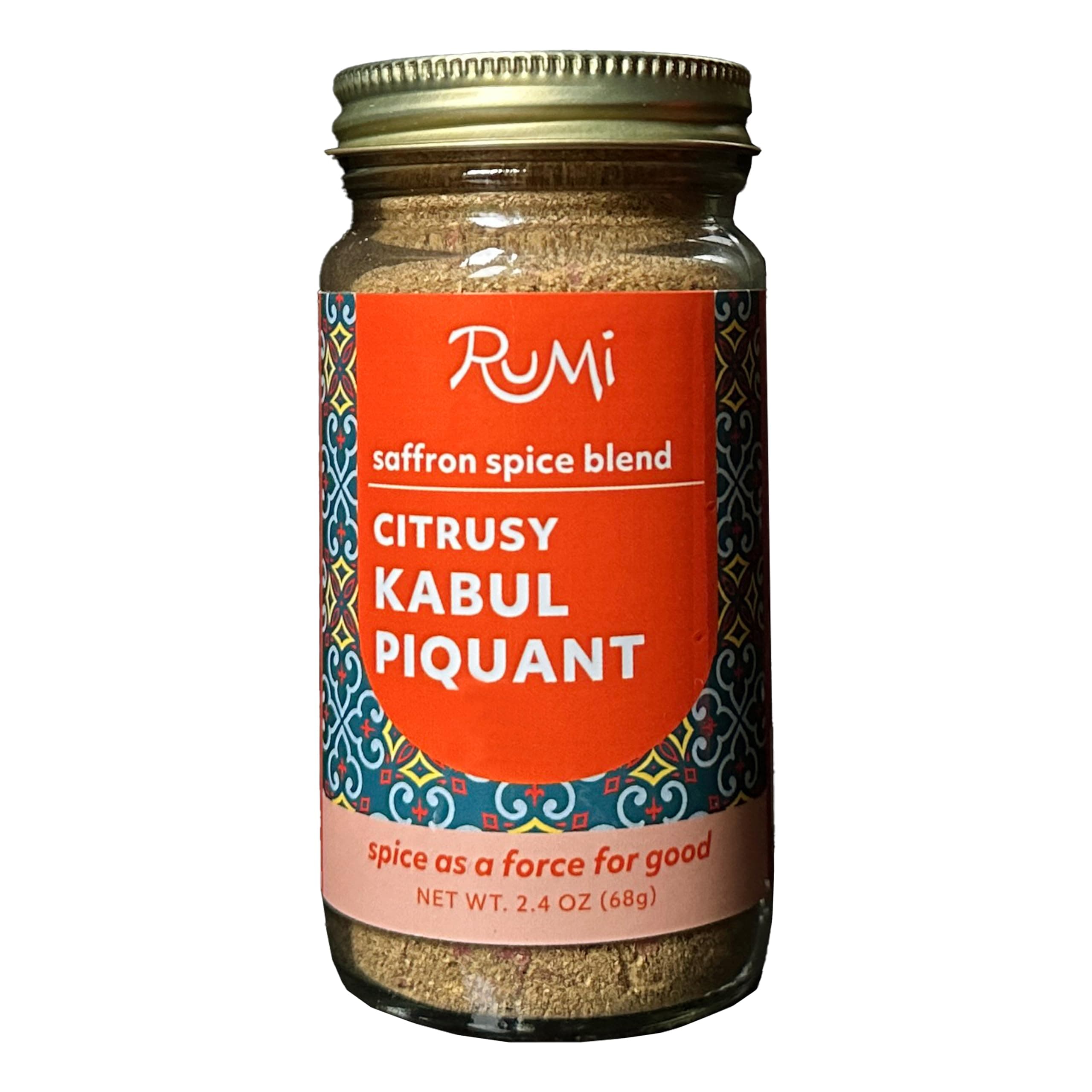 Rumi Spice - Kabul Piquant Spice Blend (2.4 oz) | Floral & Citrusy | With Saffron, Ginger, Coriander, Rose, Hibiscus | Perfect for Baking or Savory Dishes | Salt Free | Non GMO | Gluten Free