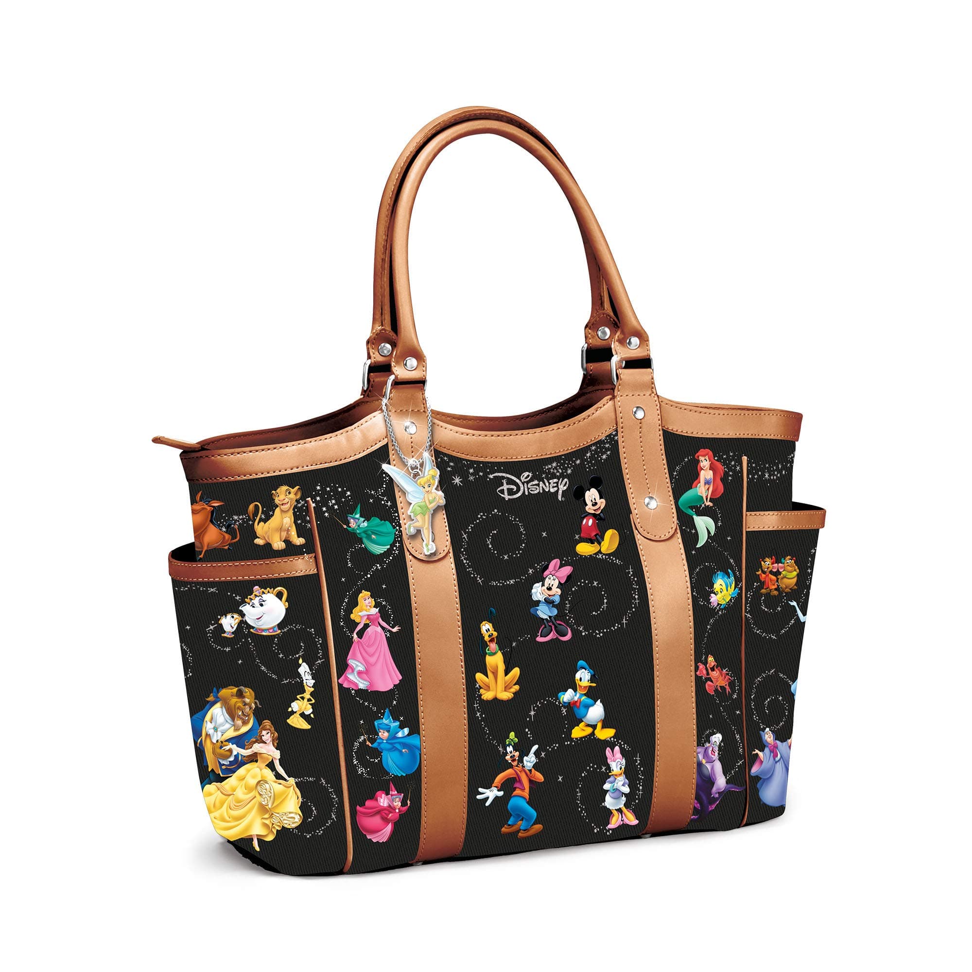 Disney Carry The Magic Handbag – Officially Licensed, Printed Fabric Tote Features Dozens Of Disney Characters