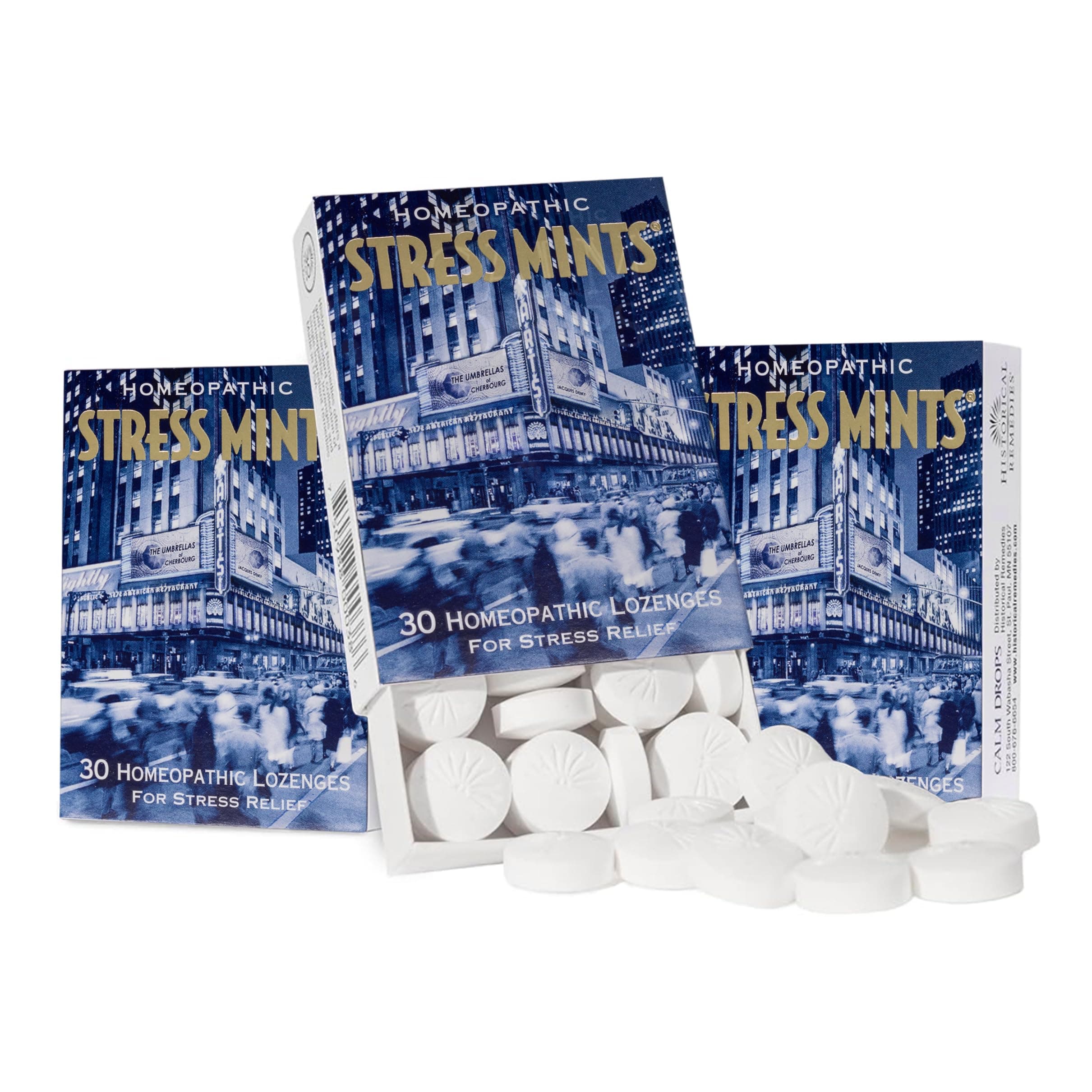 - Stress Mints (3 Pack) | Homeopathic Lozenges to Aid Stress & Digestion, Organic Peppermint Flavor, Vegan & Gluten-Free, Non-Habit Forming