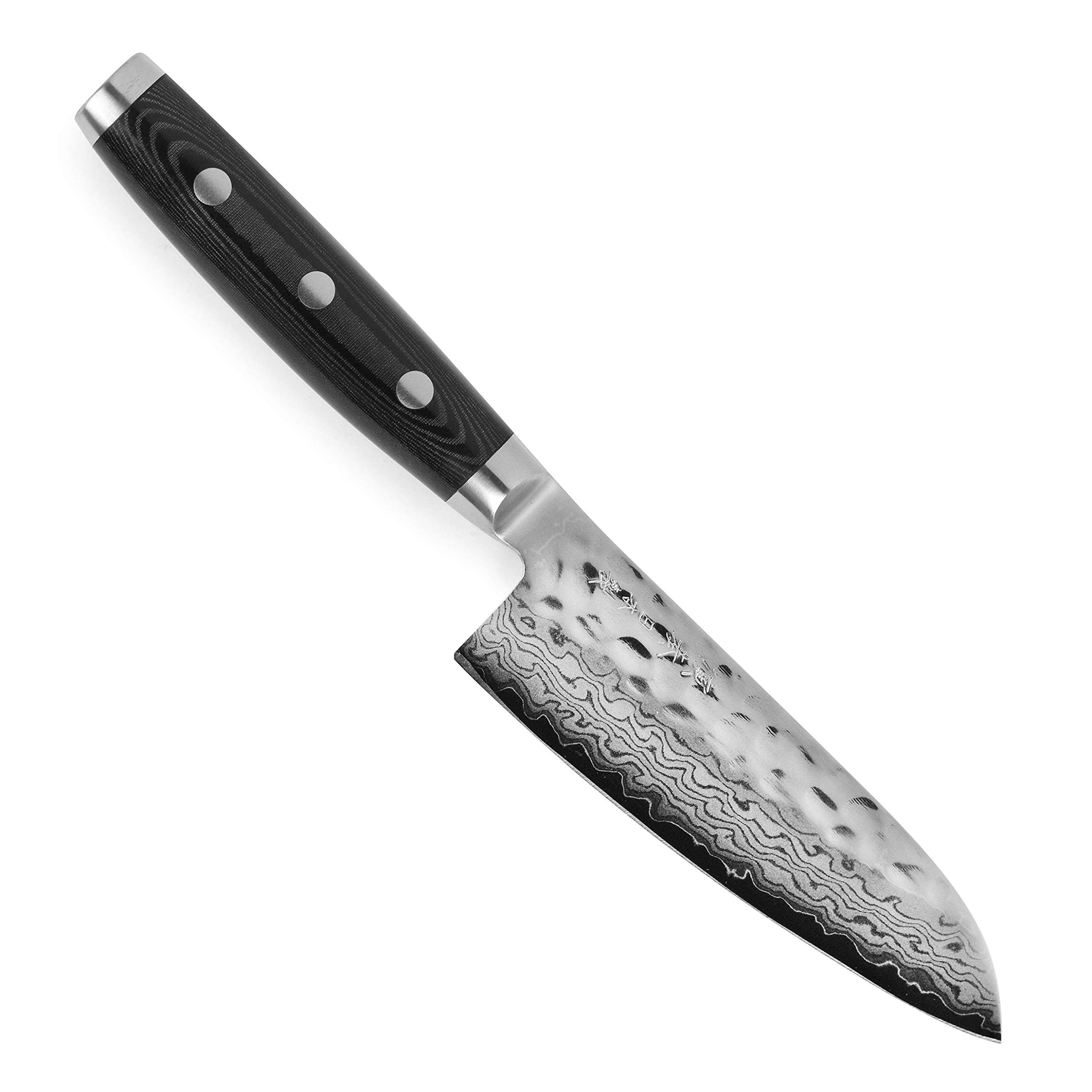 Enso HD Small Santoku Knife - Made in Japan - VG10 Japanese Hammered Damascus Stainless Steel - 4.75" Blade