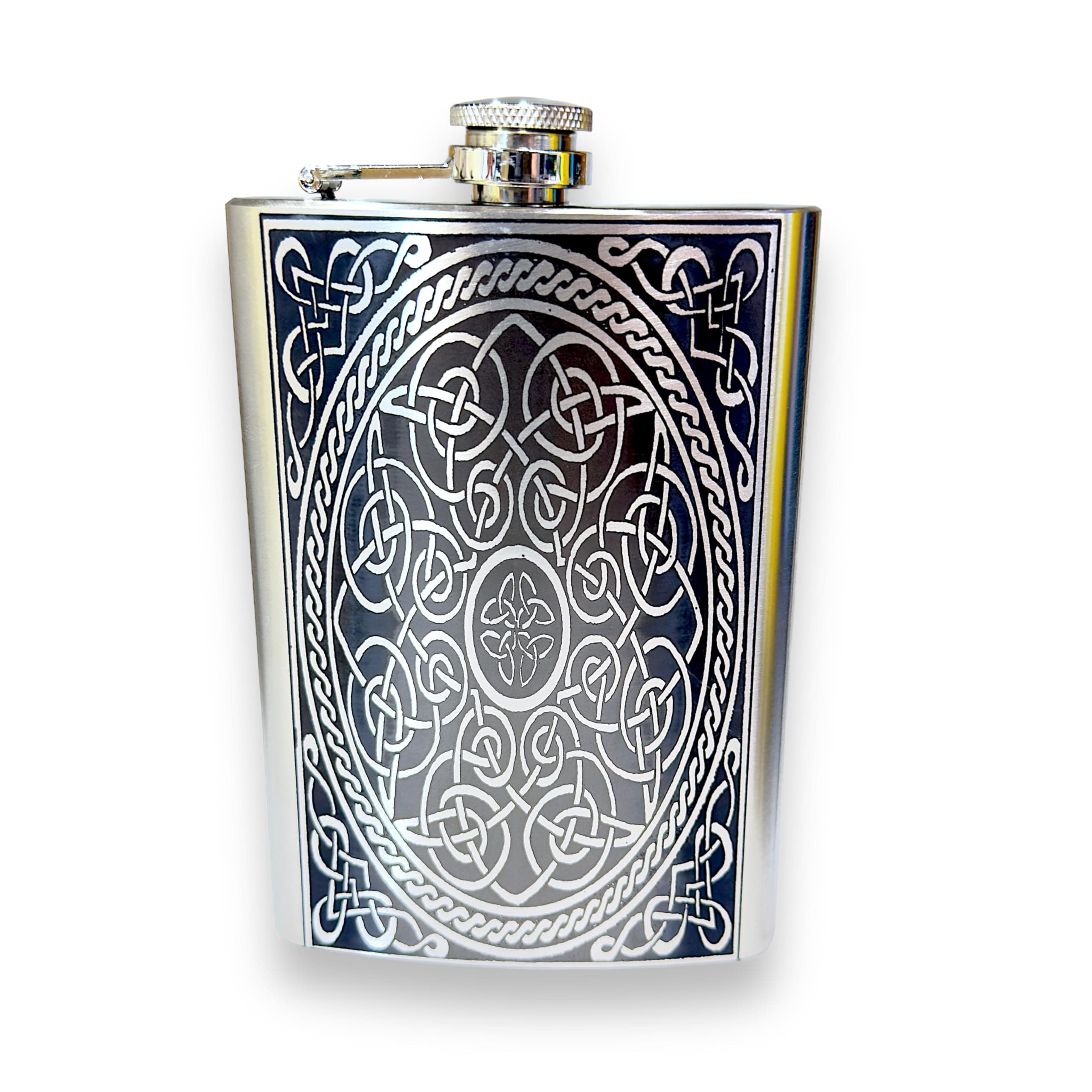 8oz Celtic Design Flask