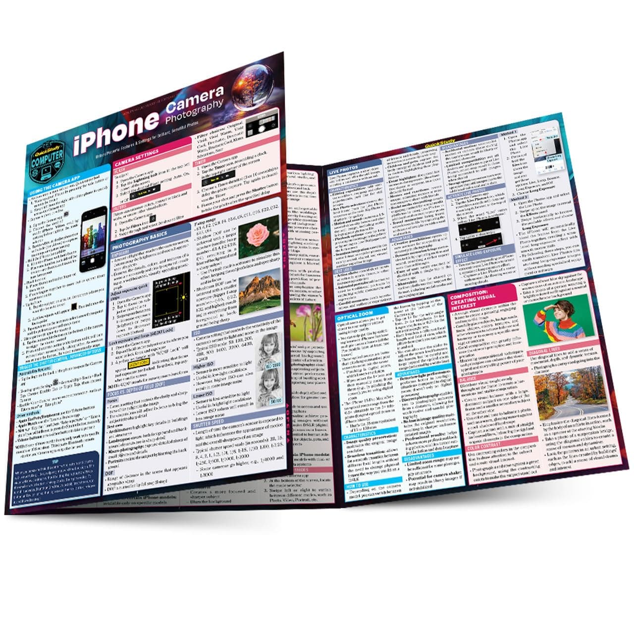 iPhone Camera Photography: A Quickstudy Laminated Reference Guide Pamphlet – Big Book, 1 November 2023