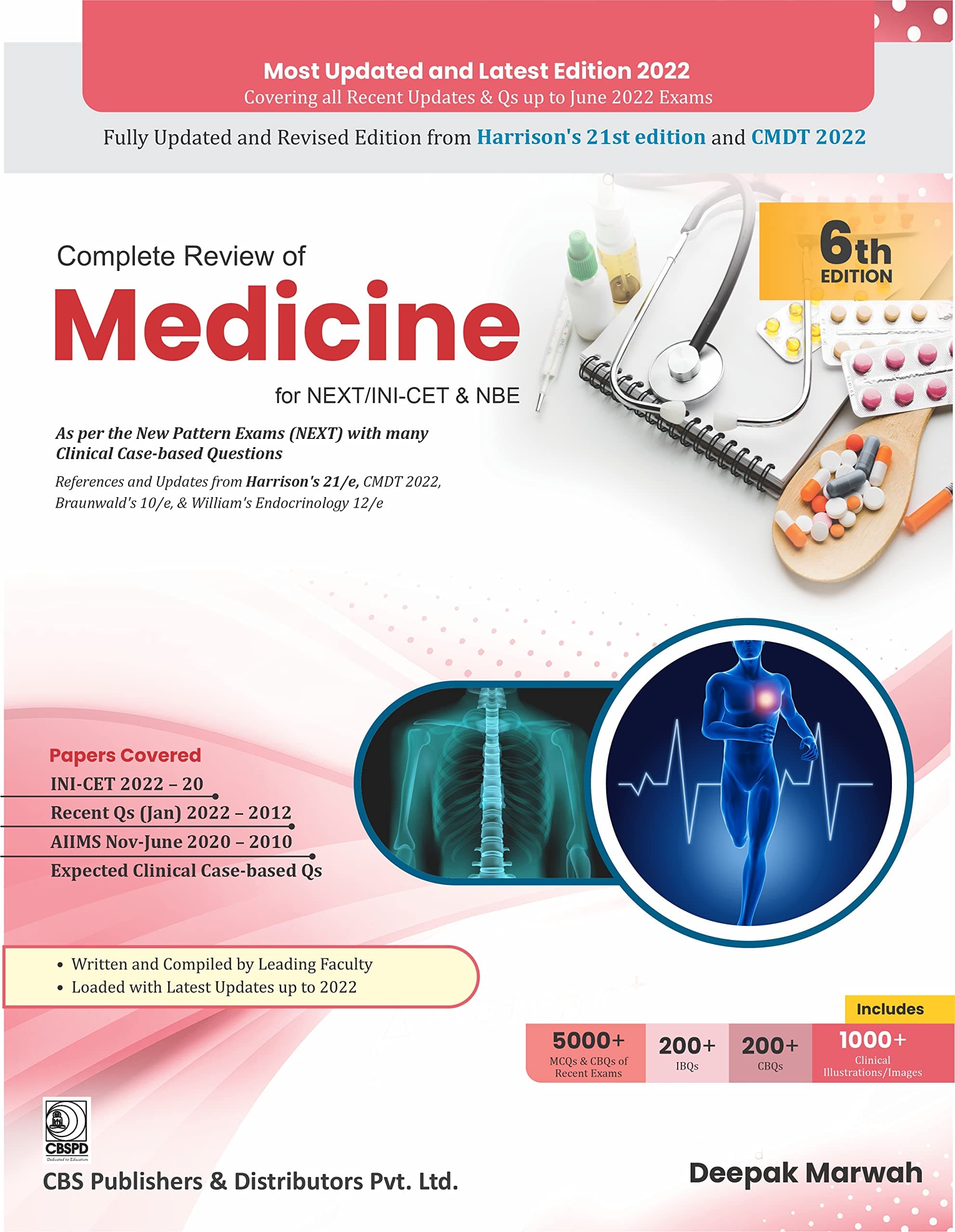 Complete Review of Medicine for NEXT/INI-CET & NBE , 6ed. (PB-2023)