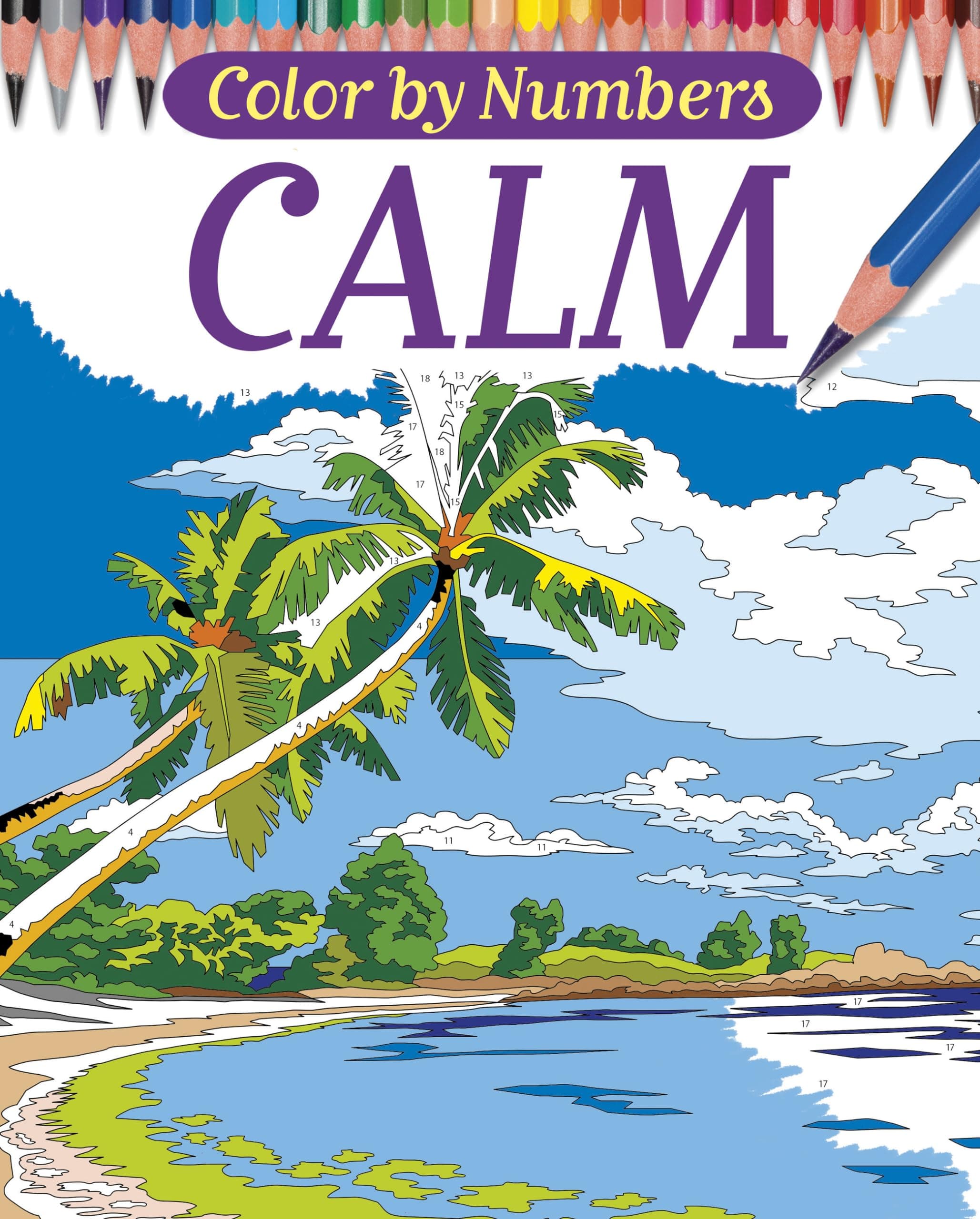 Color By Numbers - Calm (Chartwell Coloring Books) Paperback – April 7, 2016