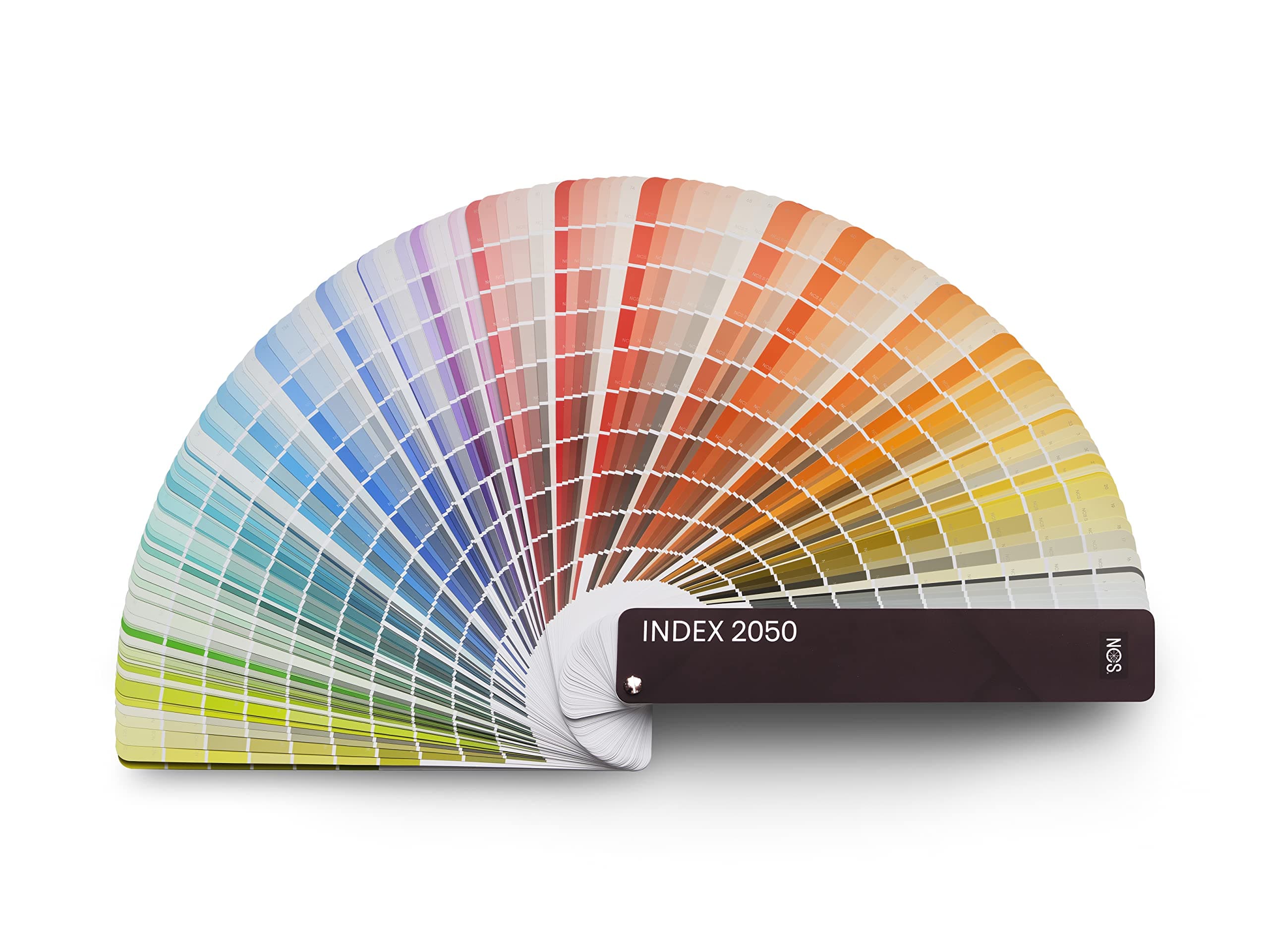 NCS Index 2050 Multifunctional Color Guide with 2050 NCS Colors - Durable Coated Samples for Interior/Exterior Design - Portable with Protective Cover - 32.5 x 6.5 x 5.5 cm, 0.85 kg