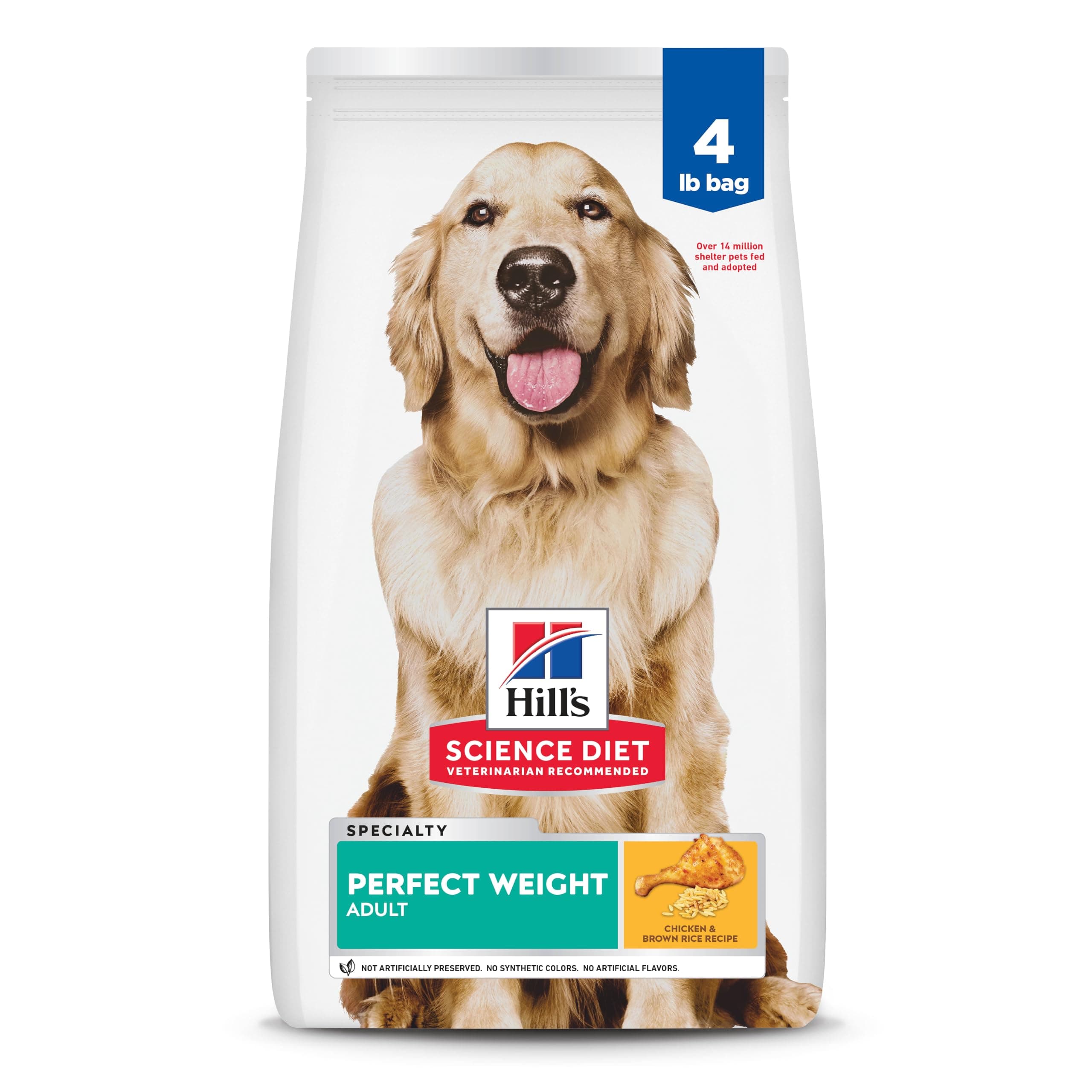 Adult Perfect Weight Dry Dog Food, Chicken, 1.8 kg