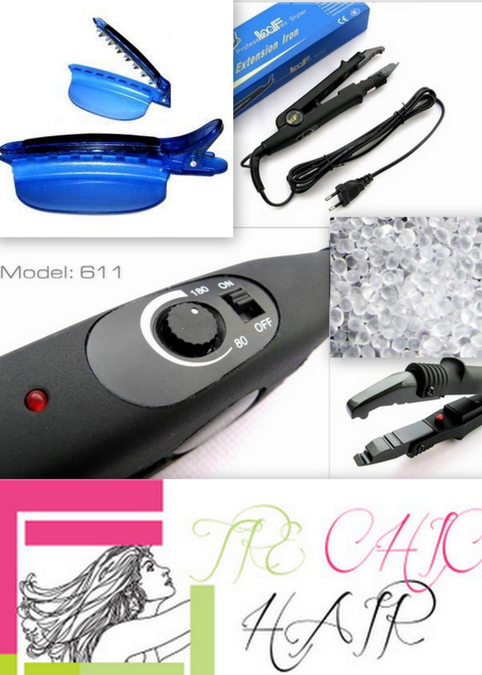 Tre Chic Hair Extension Professional New Super Loof Control Fusion Hair Extension Iron Applicator