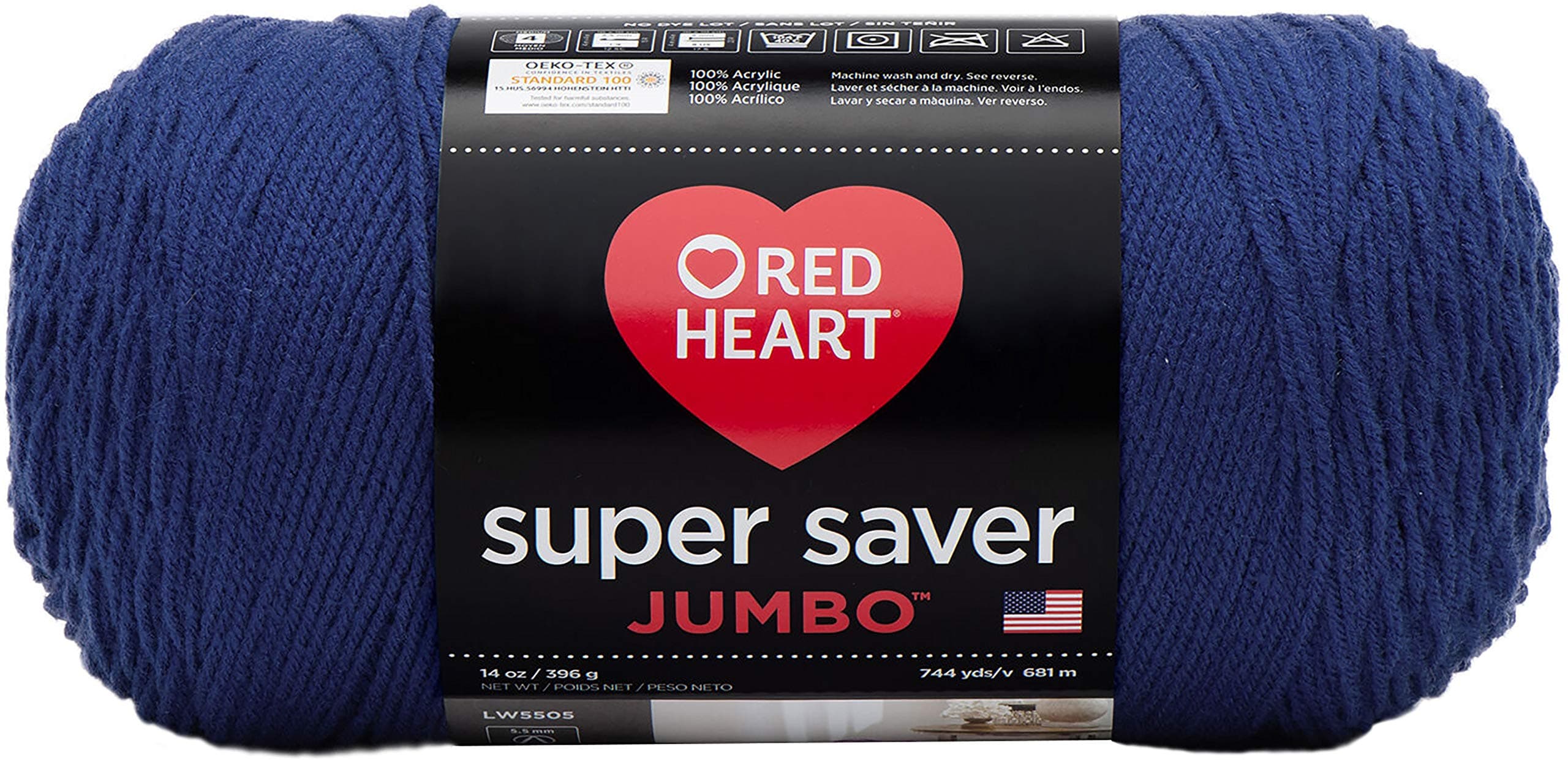 RED Heart Super Saver Jumbo Yarn, Royal