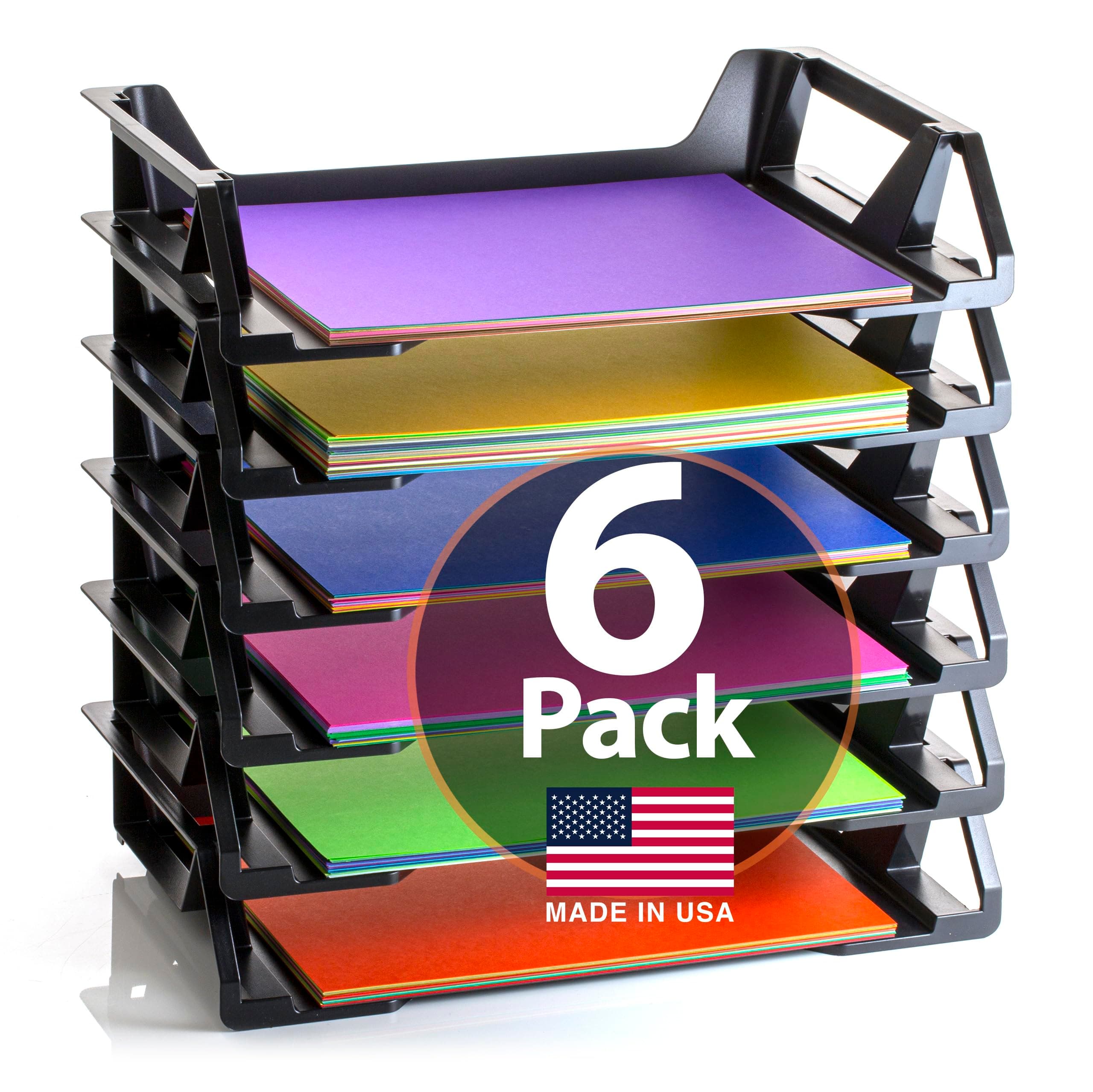 Officemate Recycled Desk Tray, Side Load, 15 1/8 x 8 7/8 x 15, Letter/A4, 6/PK (26212)