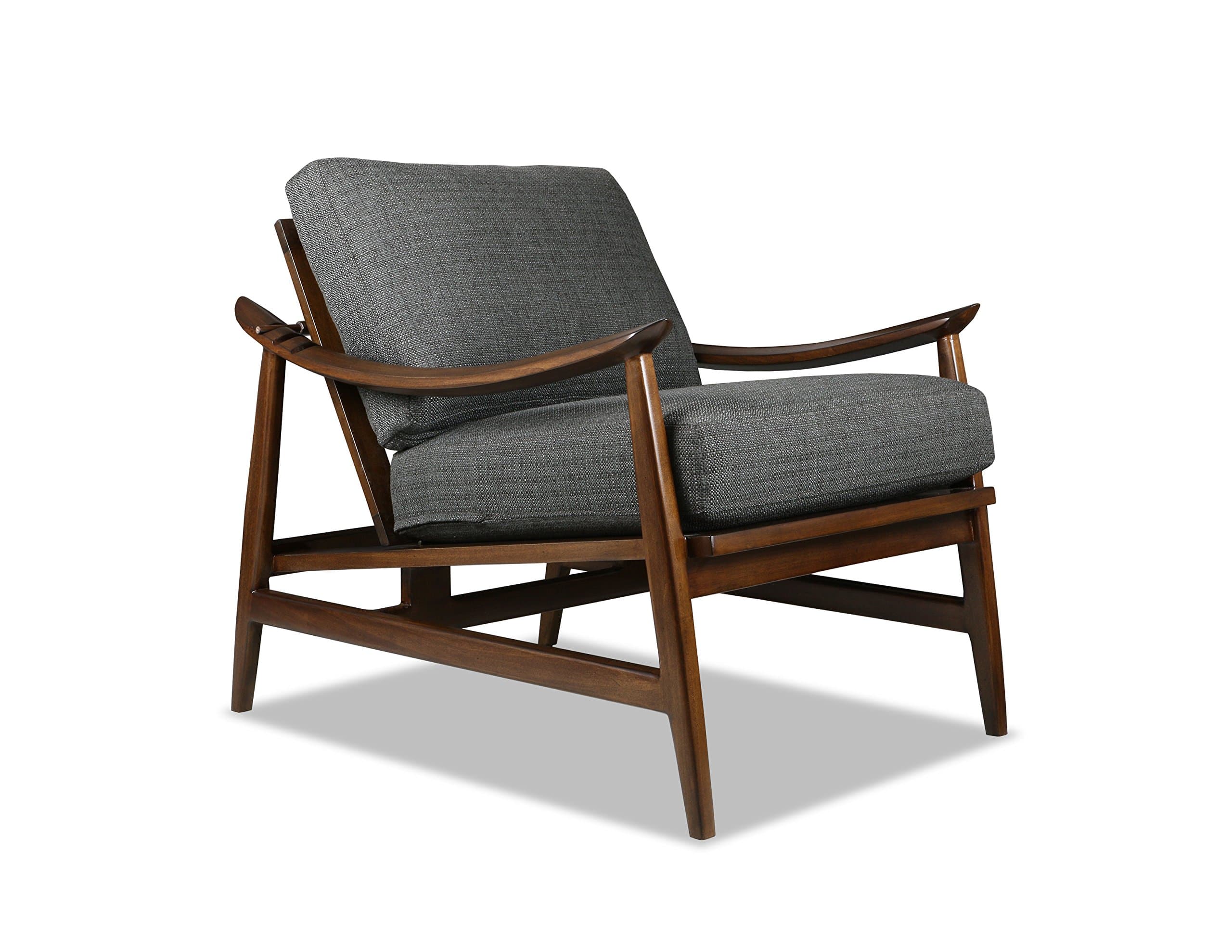 South Cone Home Hans Danish Reclining Chair, Charcoal