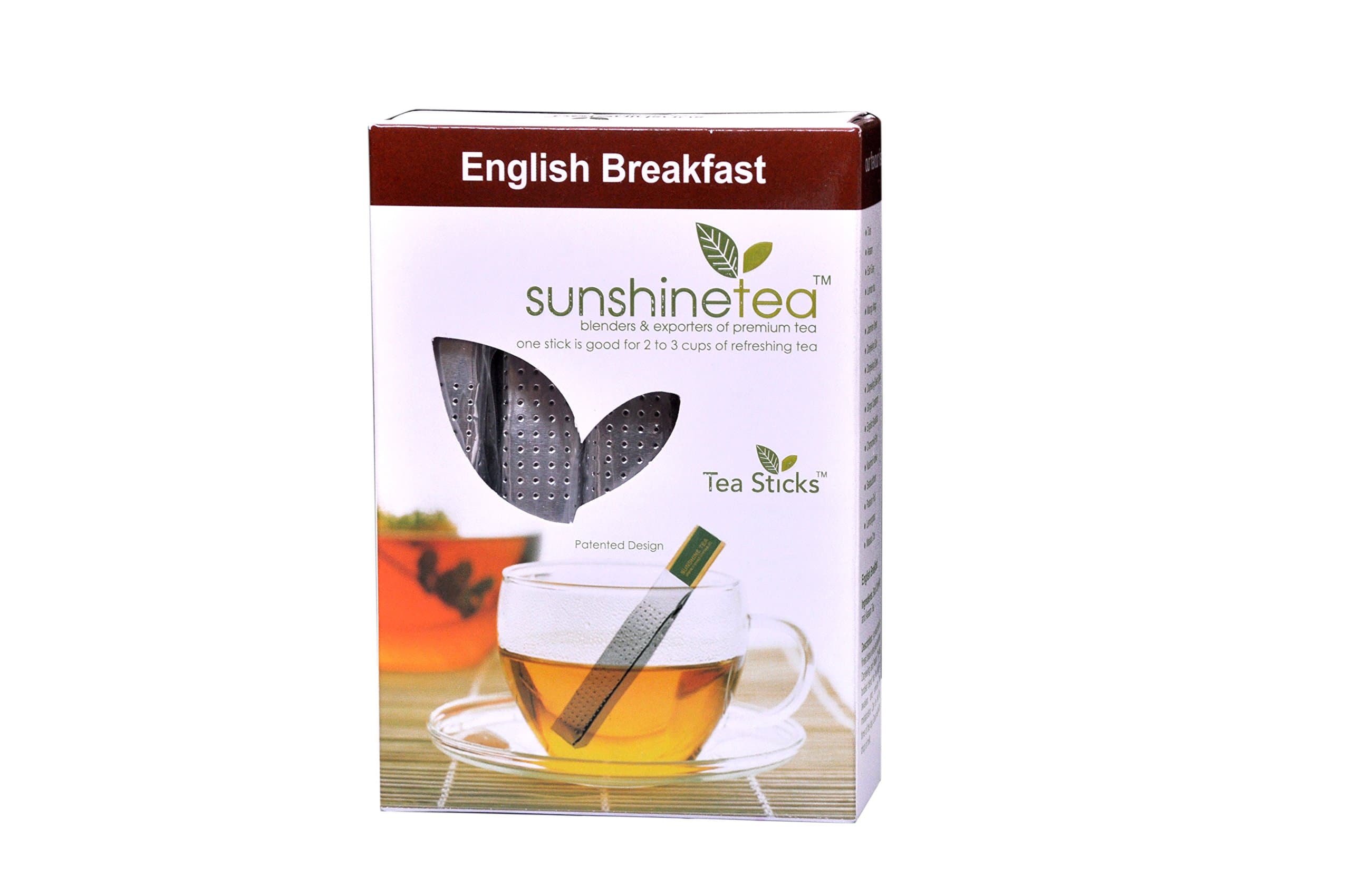 English Breakfast - 10 Tea Sticks - Blend of Darjeeling Black and Assam Black Whole Leaf teas