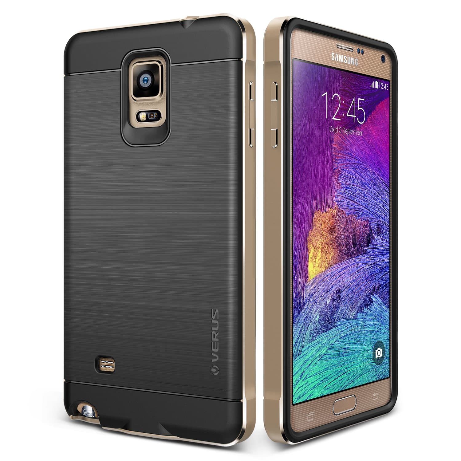 Galaxy Note 4 Case, Verus [New Iron Shield][Shine Gold] - [Aluminum Metal Frame][Drop Protection] For Samsung Note 4