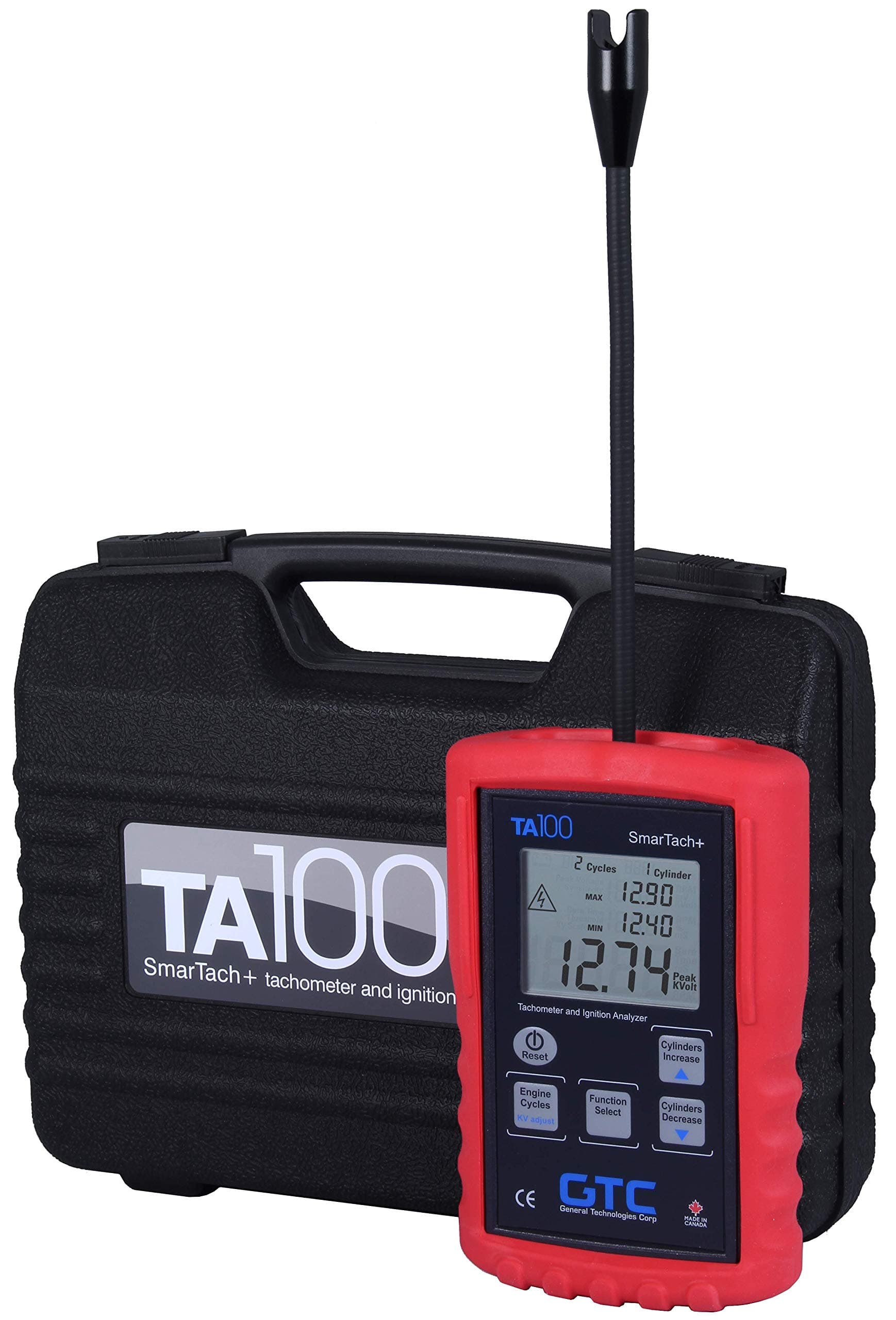 TA100 Smartach+ Wireless Ignition Analyzer and Tachometer by General Technologies Corp