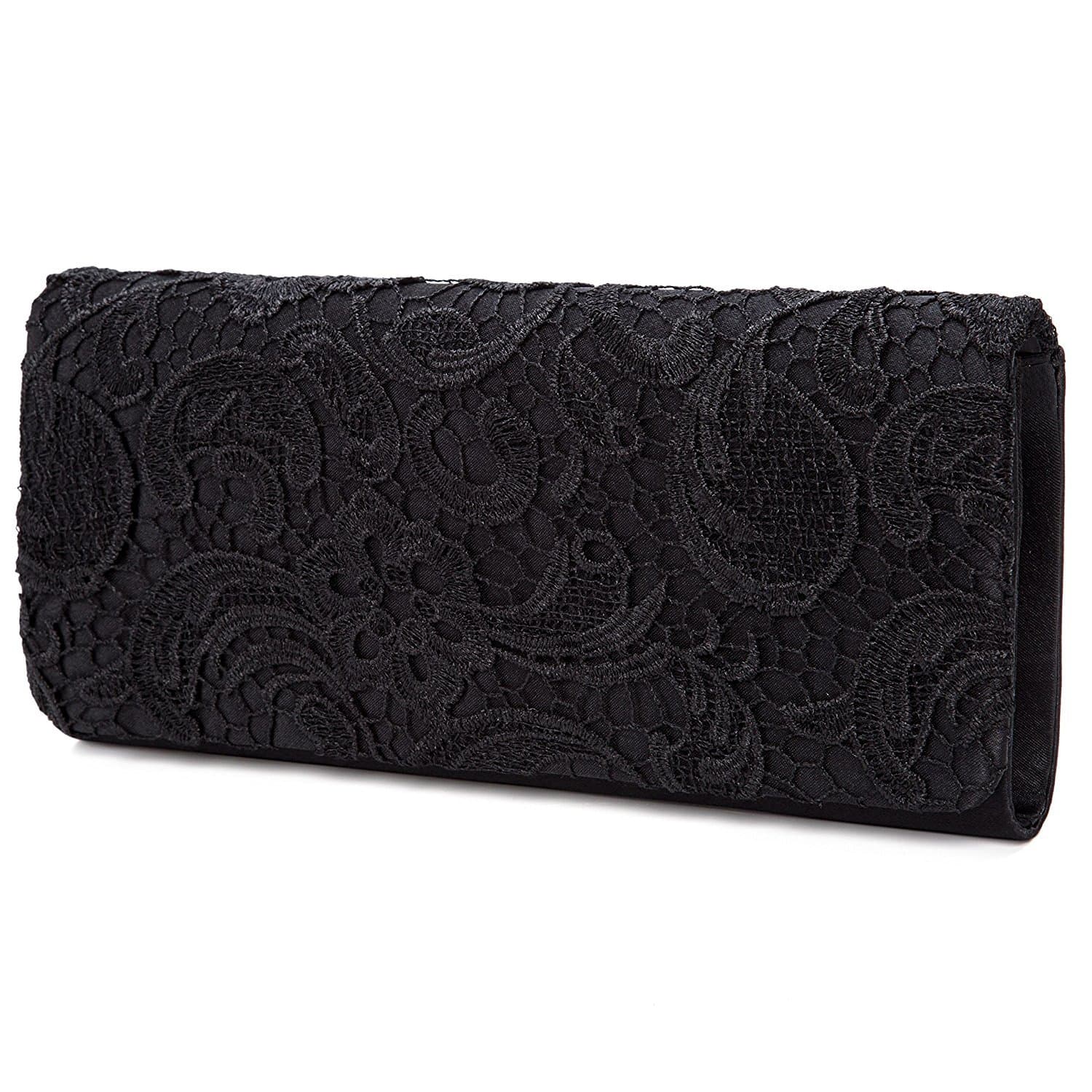 Momeraco Women's Elegant Floral Lace Evening Clutch Bags Bridal Wedding Purse