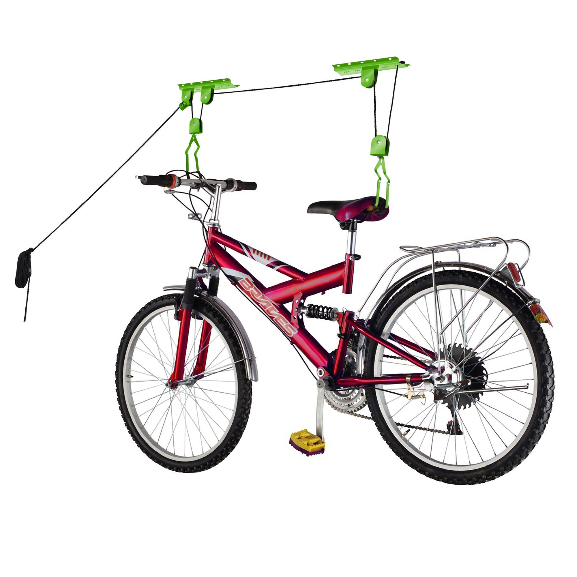 Bike Lane 2009 Bike Lane Bicycle Garage Storage Lift Hoist 100Lb Capacity Heavy Duty